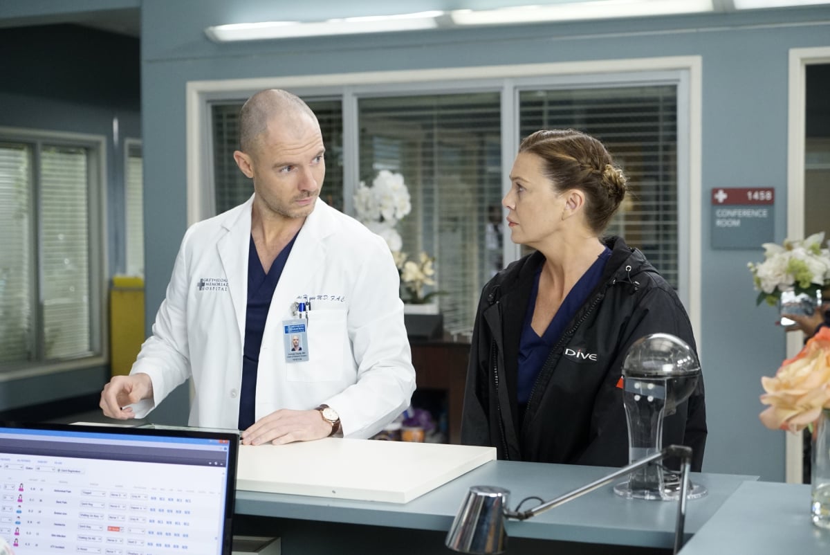 Ellen Pompeo and Richard Flood return for season 18 of Grey’s Anatomy