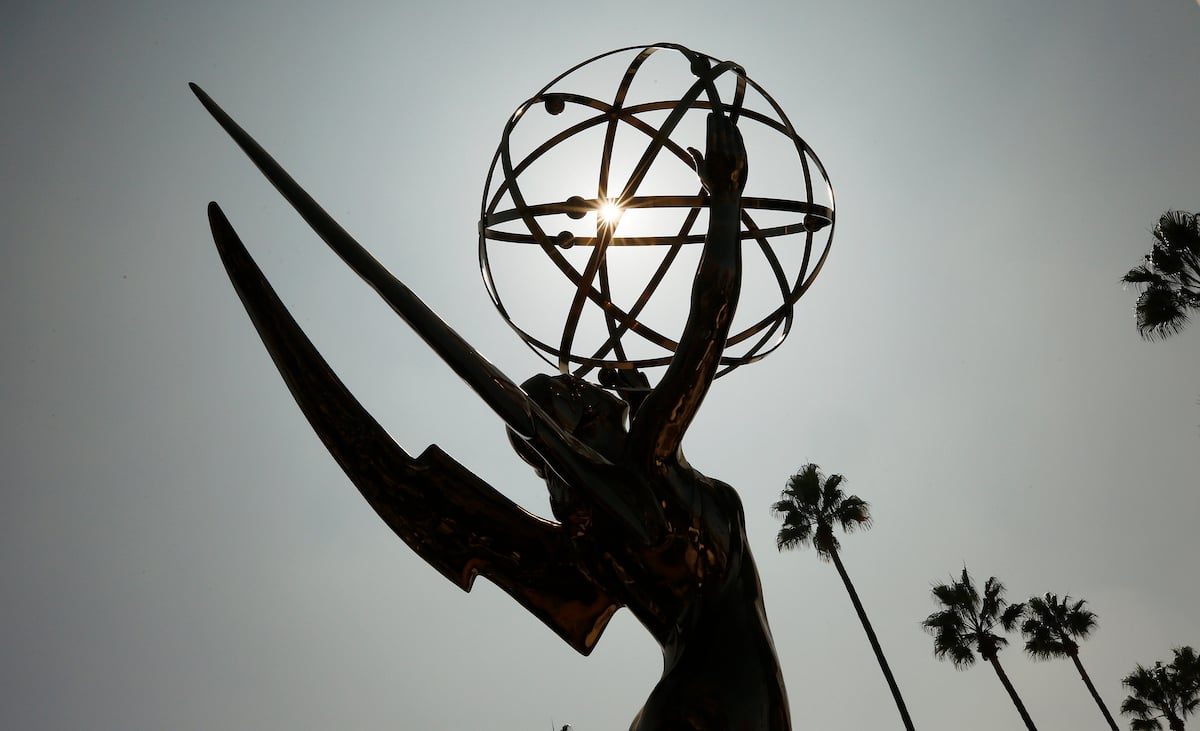 The silhouette of the Emmy Award statue