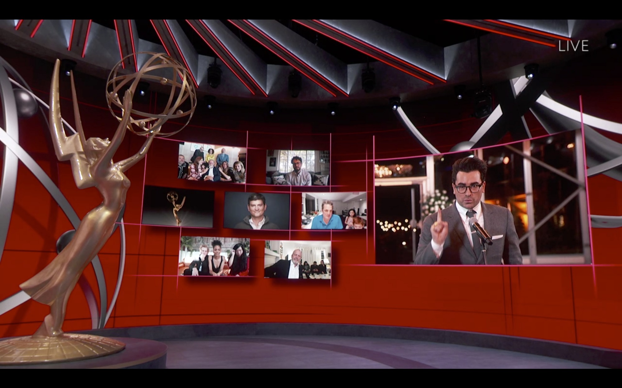 The Emmys Pre-Show will take place later today - this is a scene from last year's Emmys