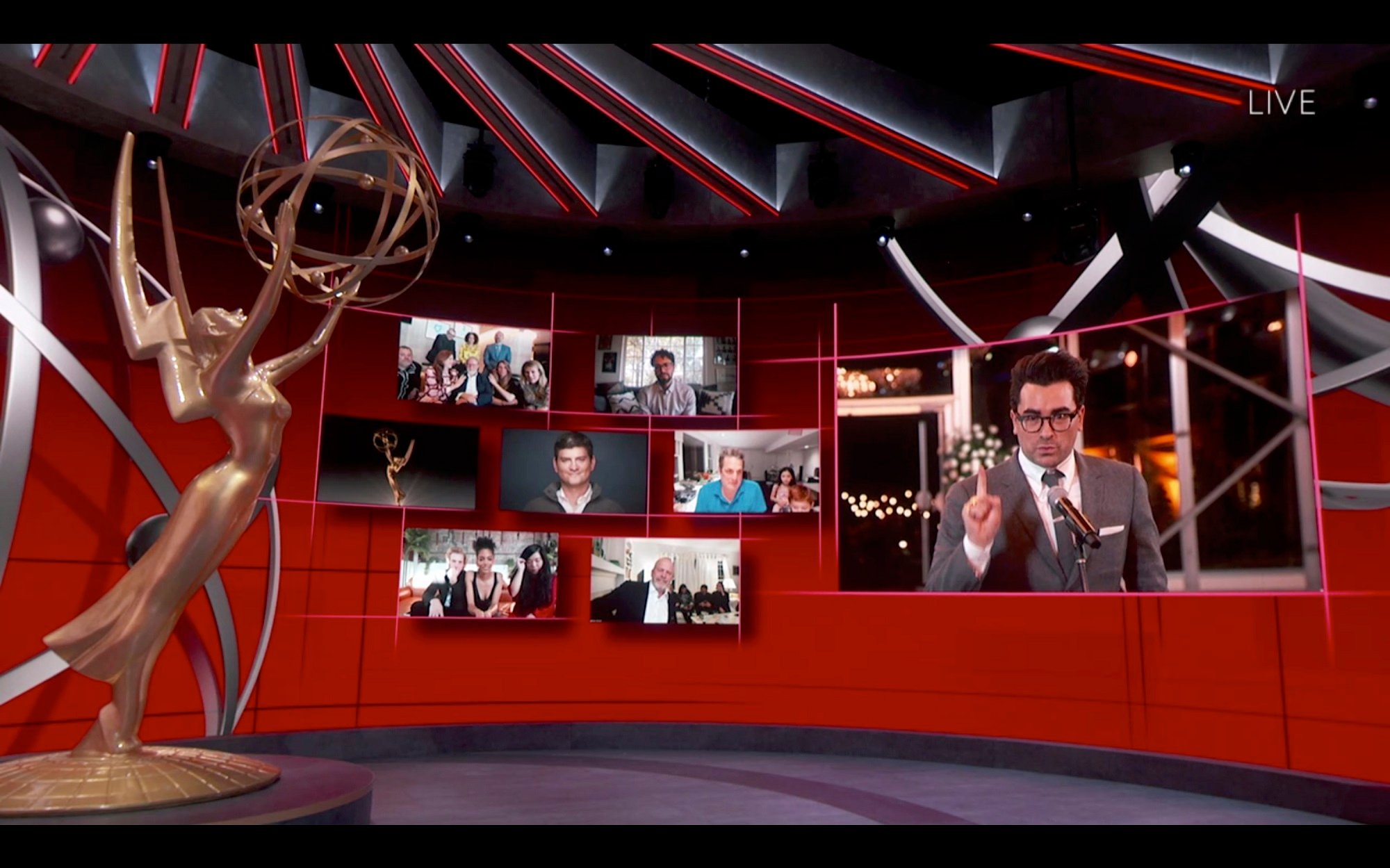 The Emmys Pre-Show will take place later today - this is a scene from last year's Emmys
