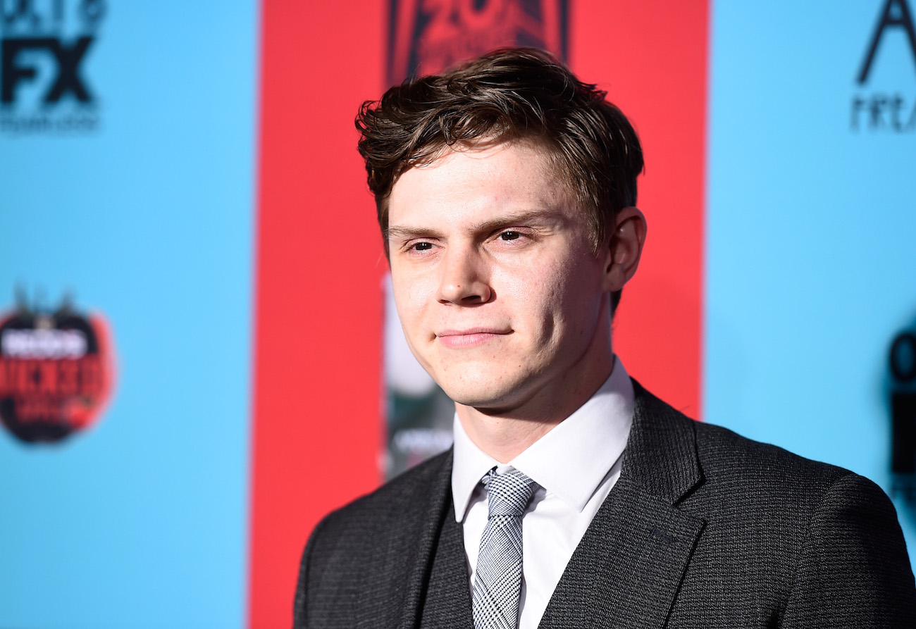 Evan Peters at the premiere of 'American Horror Story: Freak Show.'