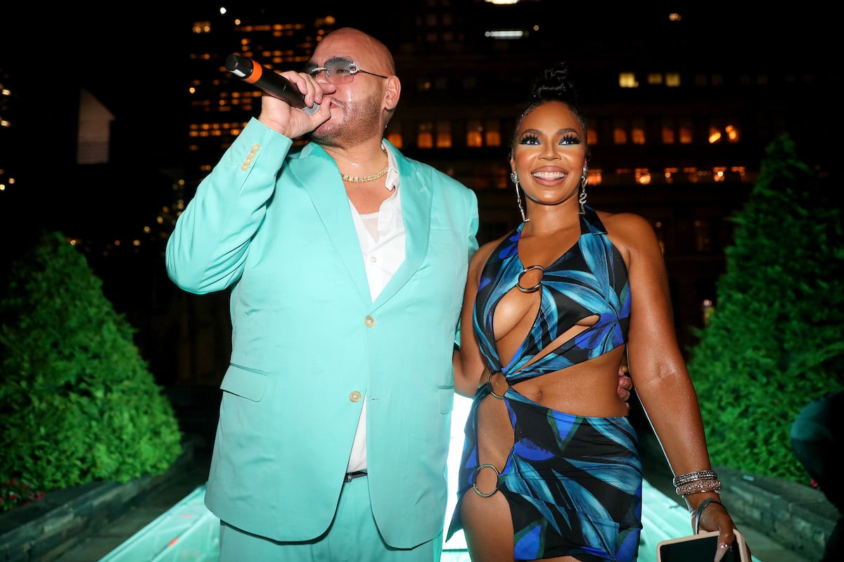 Fat Joe (L) and Ashanti attend Fat Joe's Birthday Party