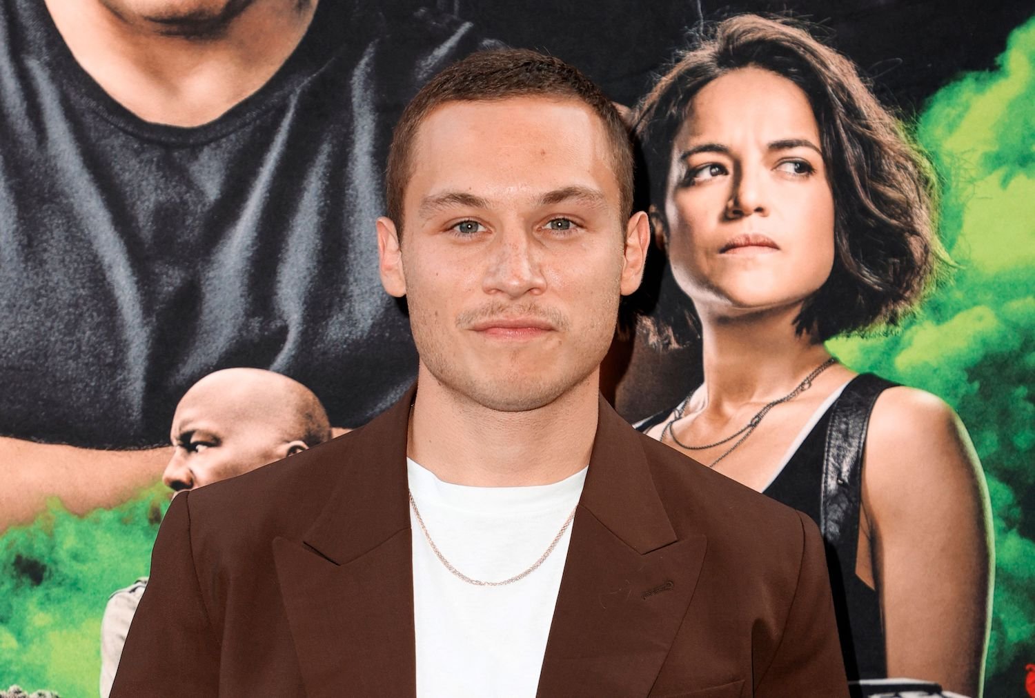 Finn Cole, actor playing Michael Gray in 'Peaky Blinders' Season 6, at a movie premiere