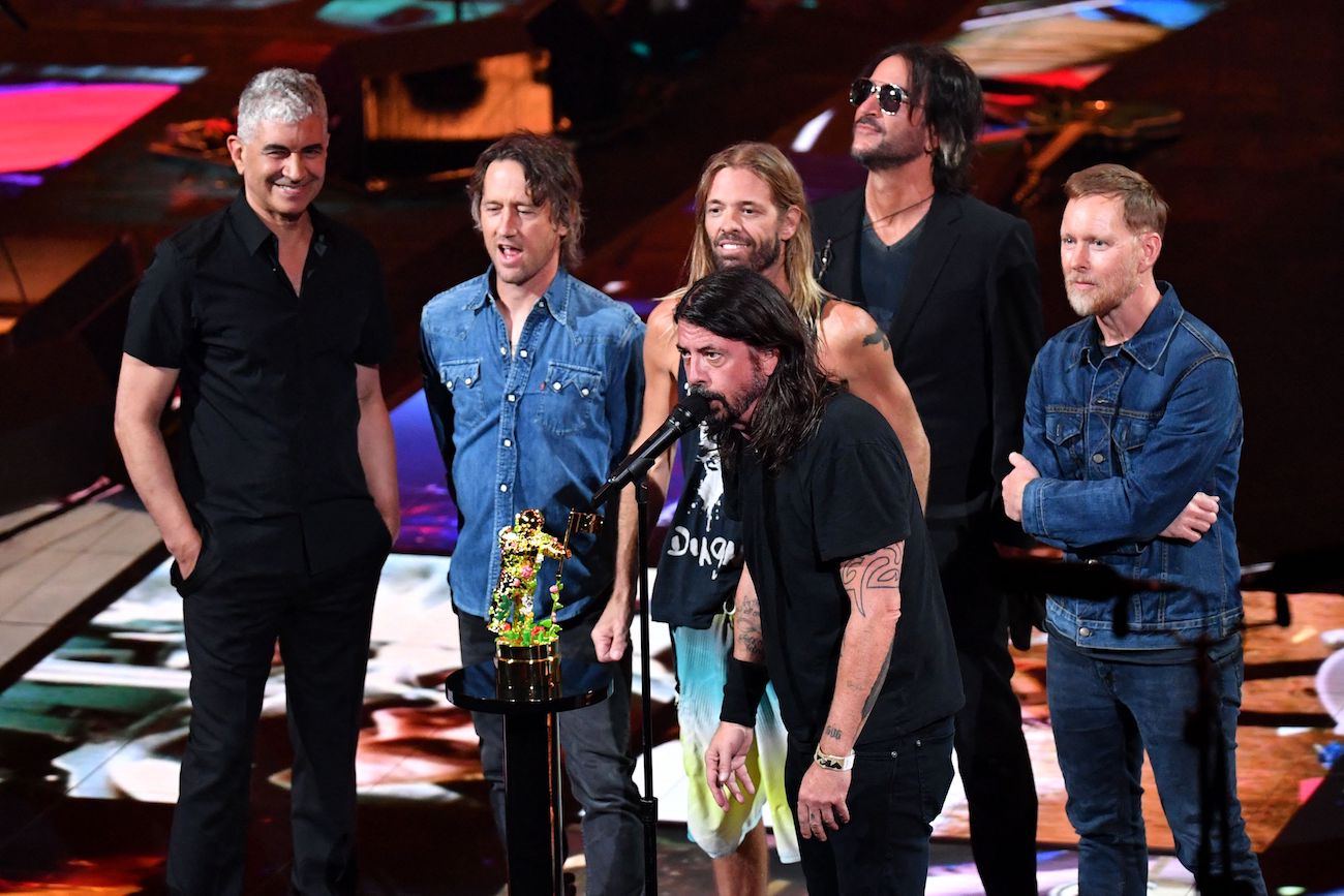 Foo Fighters at the 2021 MTV VMAs.