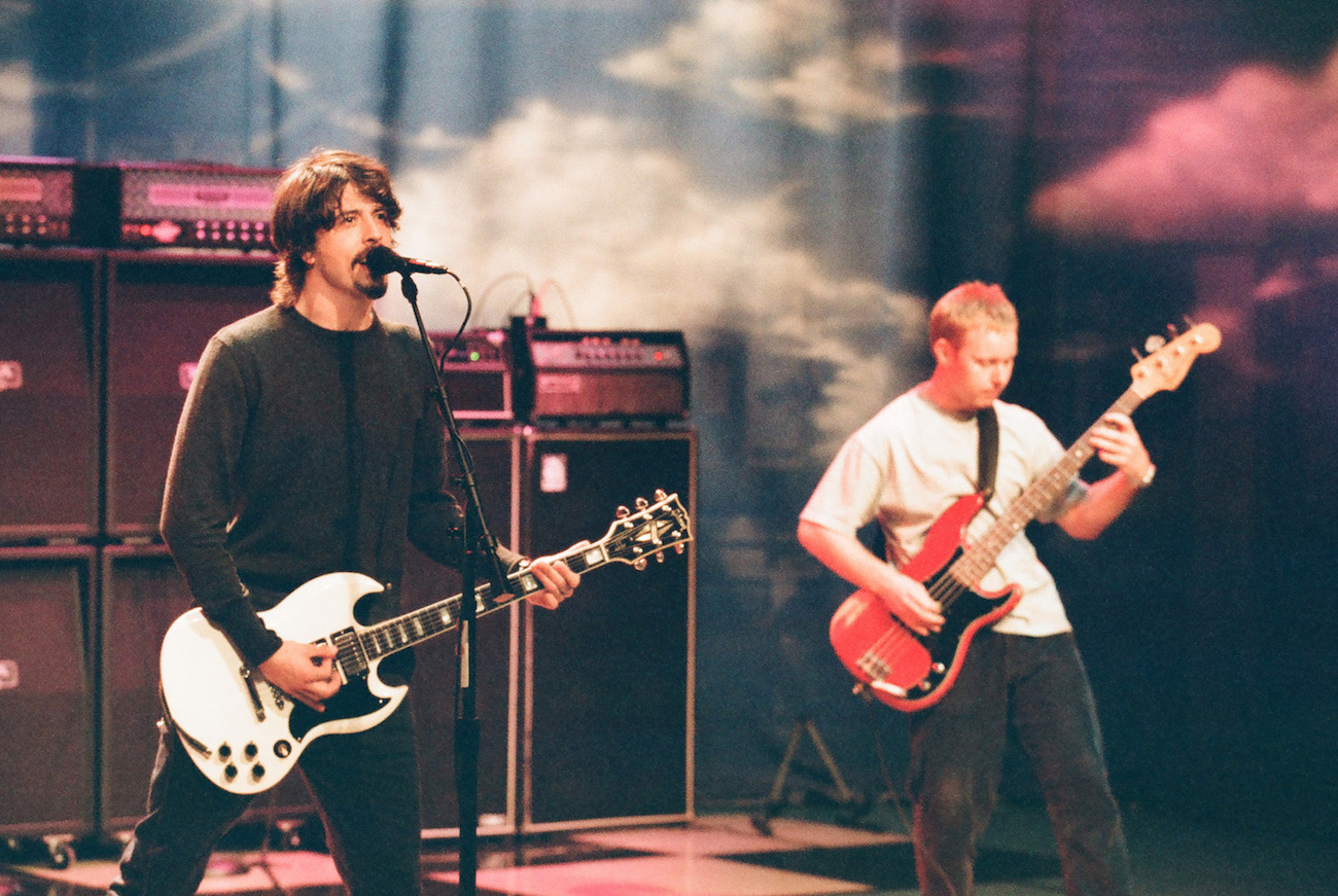 Foo Fighters playing on 'The Tonight Show with Jay Leno' in 1997.