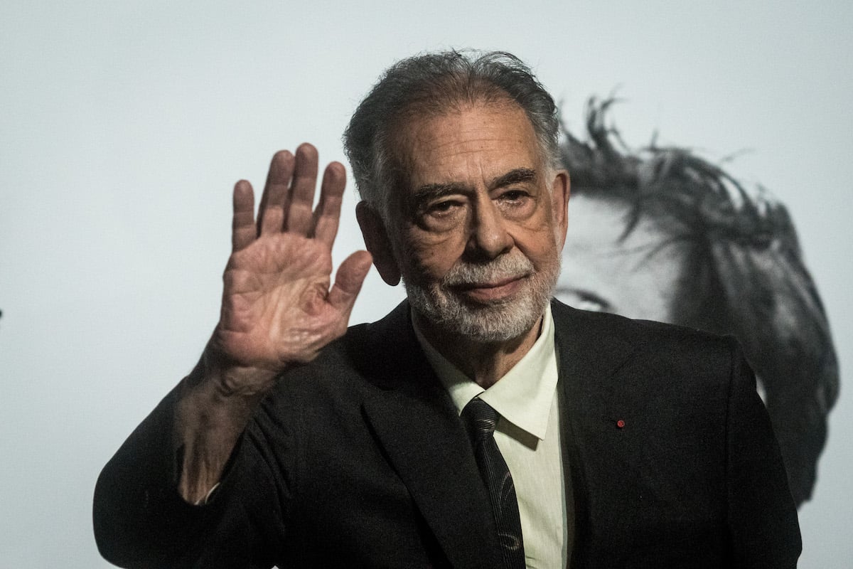 Francis Ford Coppola waving to the camera