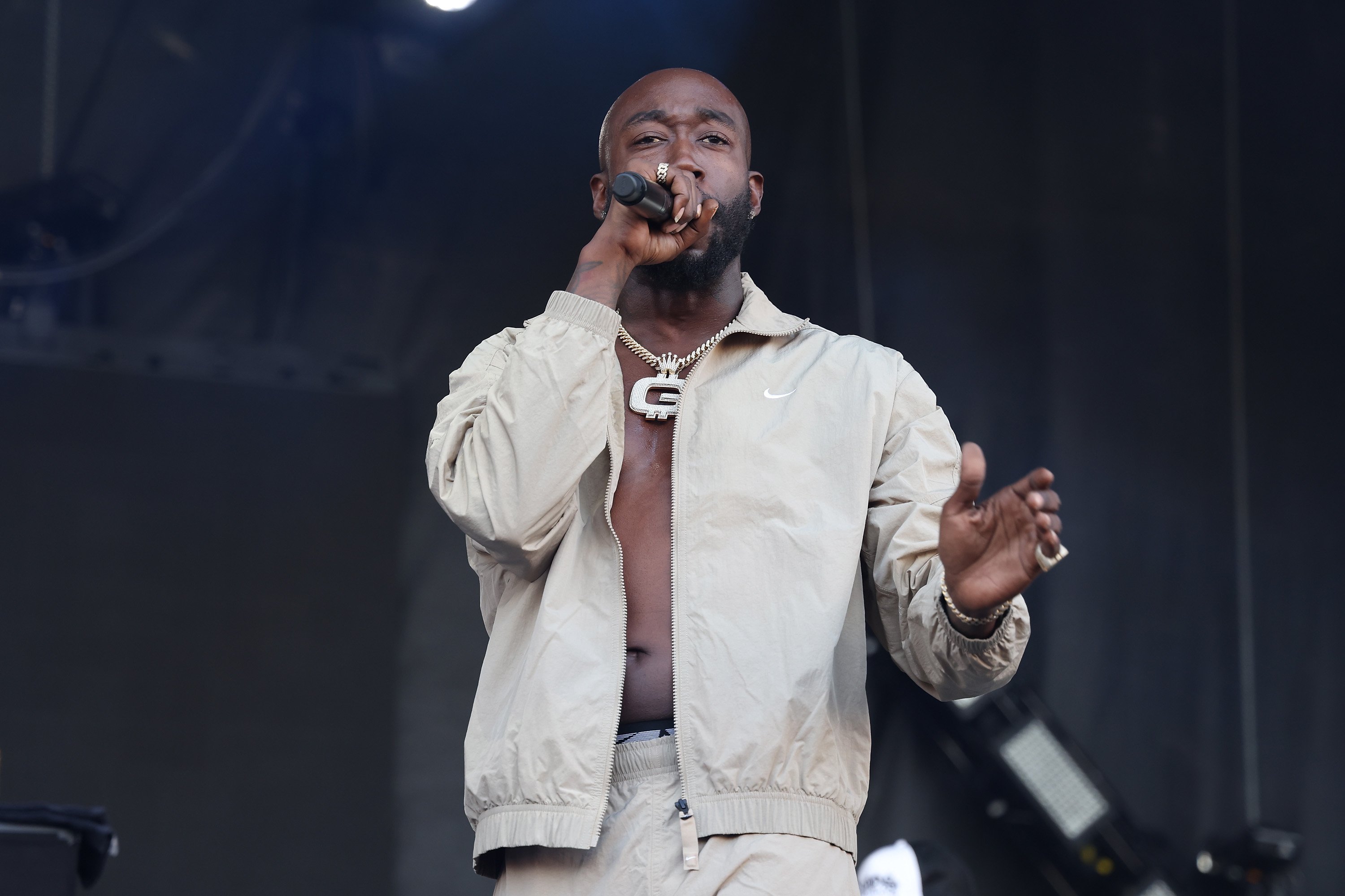 Freddie Gibbs performs during the 2021 Governors Ball Music Festival