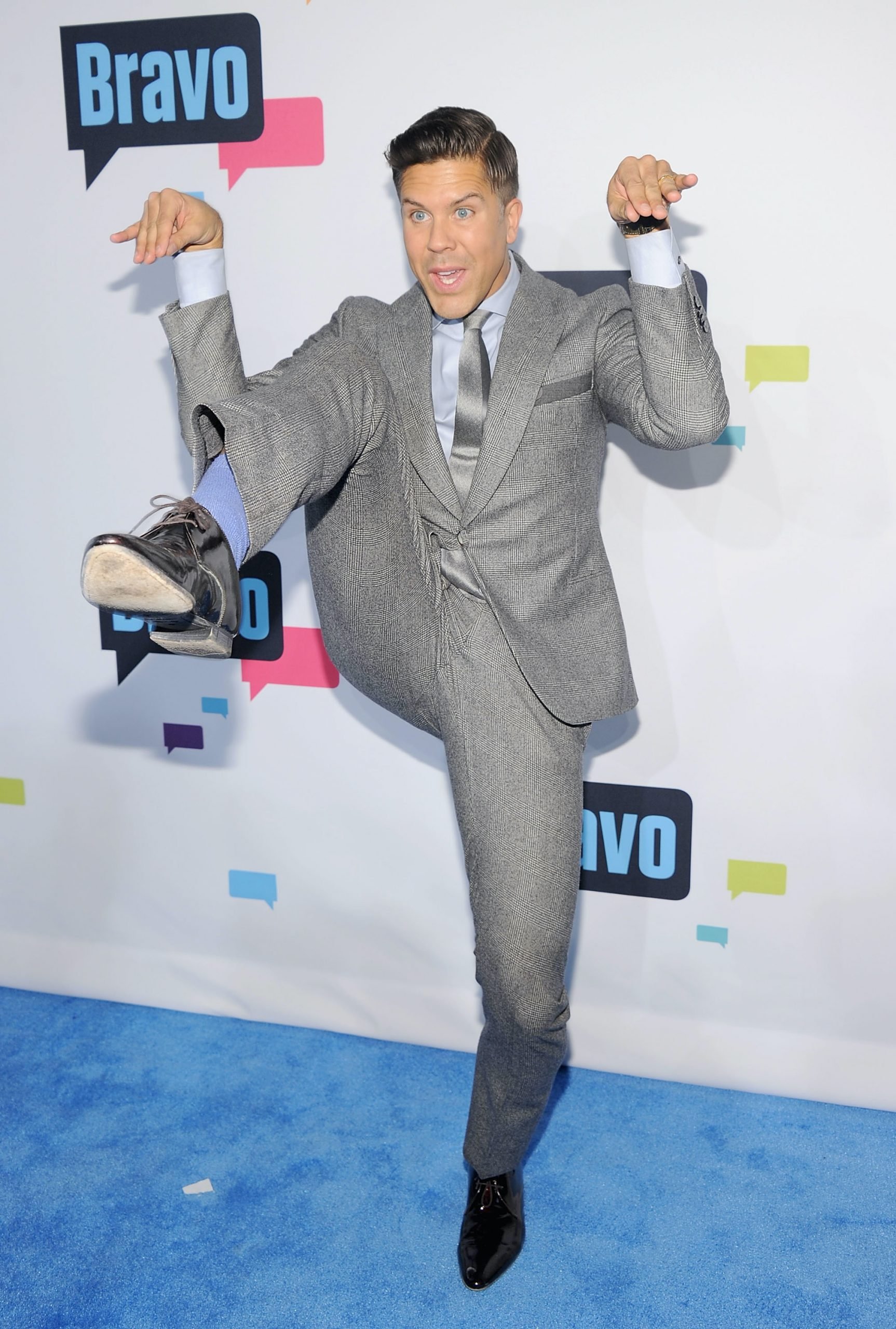 Fredrik Eklund from Million Dollar Listing Los Angeles demonstrates his high kick