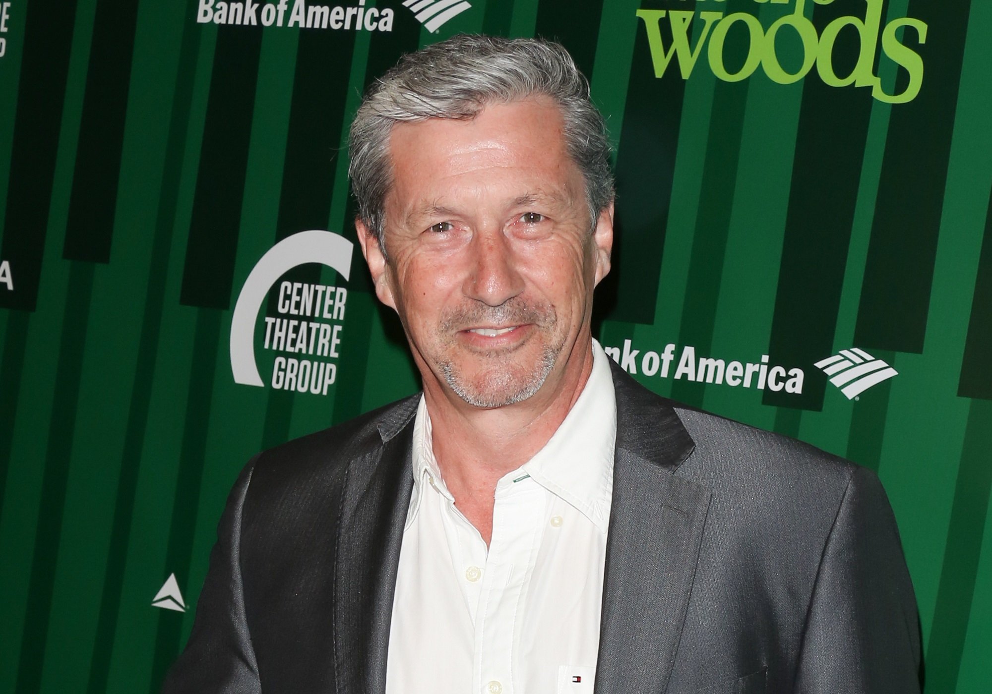 General Hospital and Days of Our Lives star Charles Shaughnessy, pictured here in a tailored grey suit with a white shirt