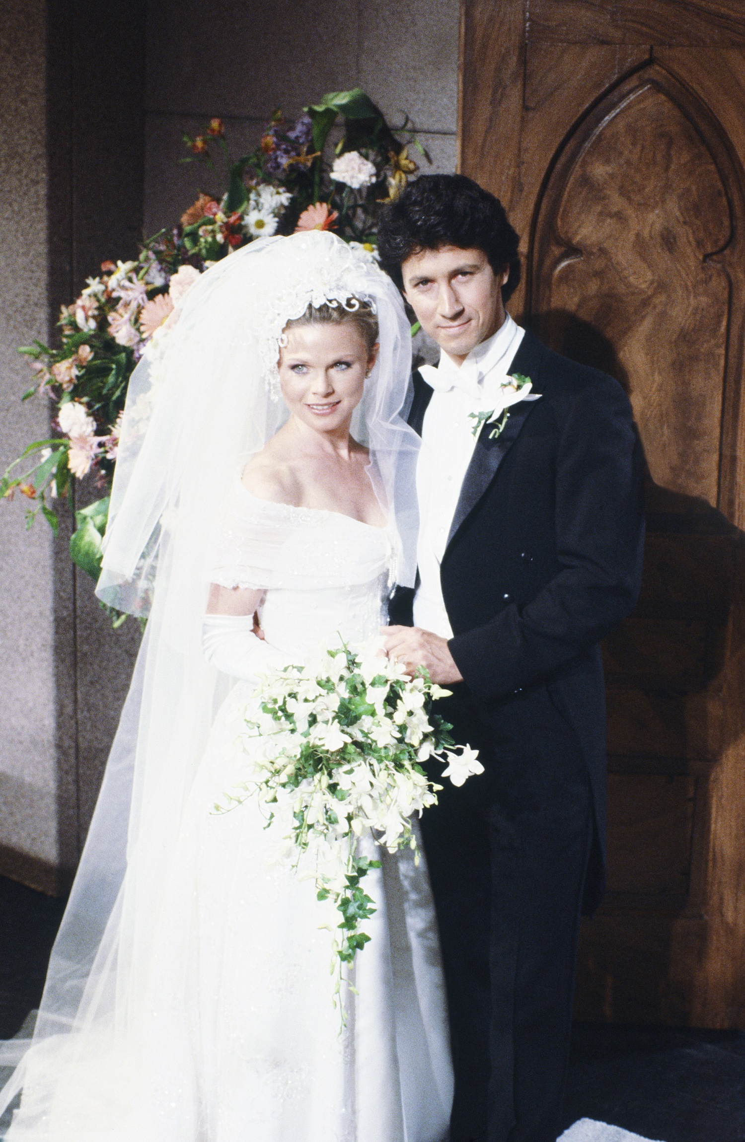 Days of Our Lives throwback photo featuring the Kimberly Brady and Shane Donovan wedding