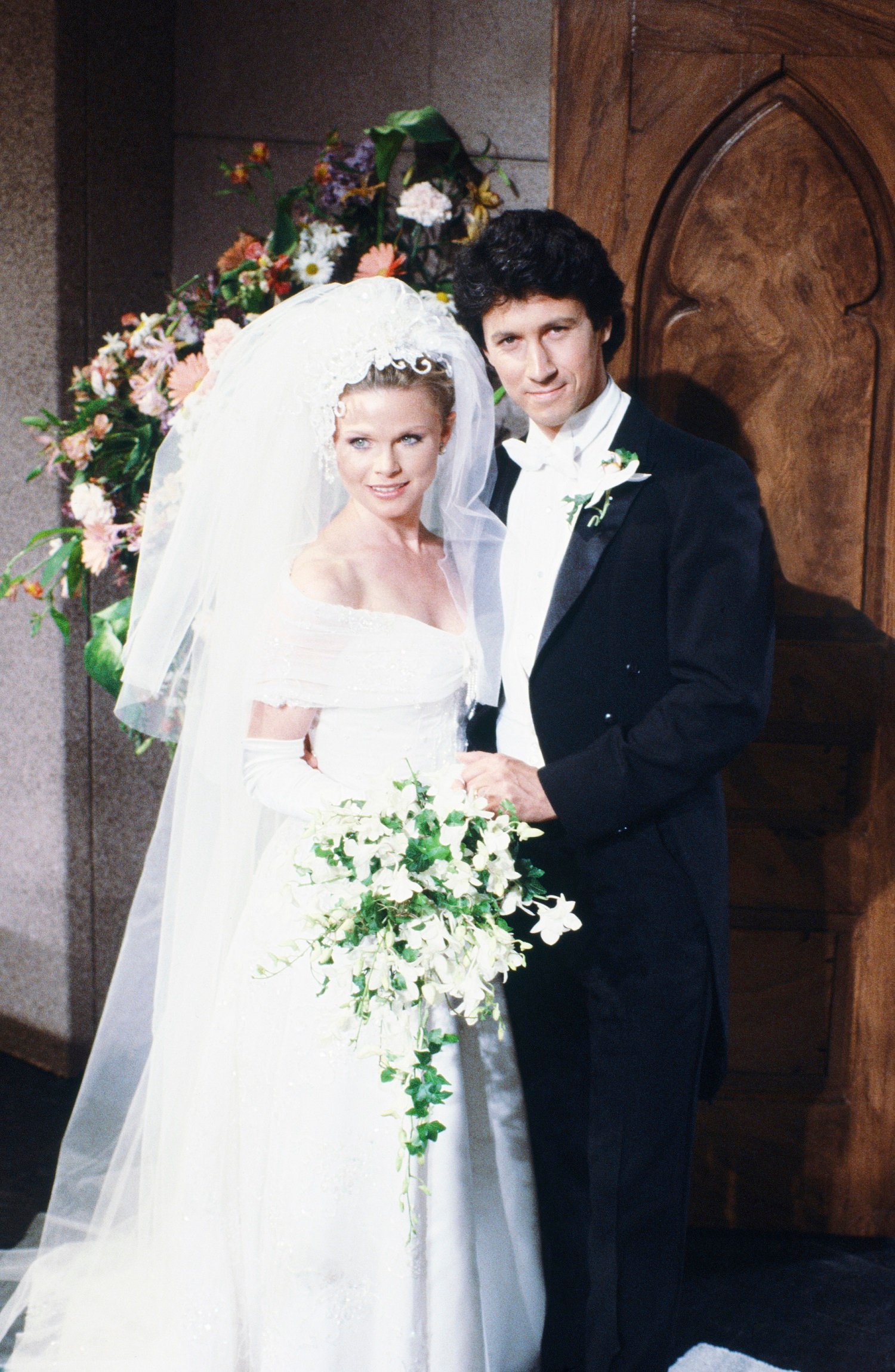 Days of Our Lives throwback photo featuring the Kimberly Brady and Shane Donovan wedding