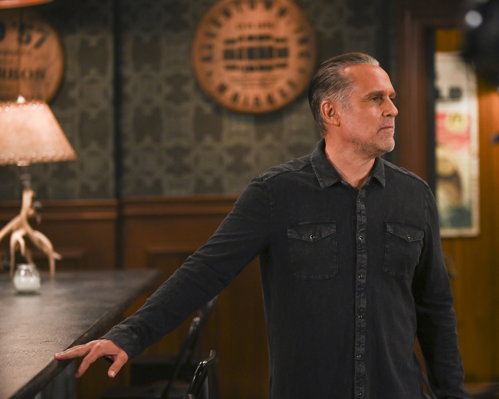 General Hospital spoilers focus on Maurice Benard, pictured here in a black shirt, who plays Sonny/Mike (Smike)
