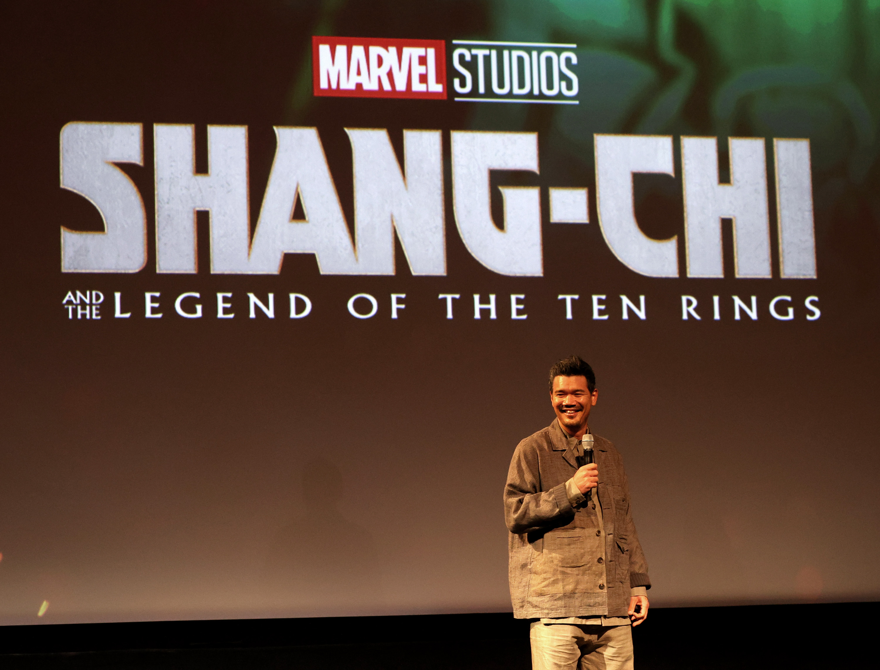 Destin Daniel Cretton promoting his new hit movie, 'Shang-Chi and the Legend of the Ten Rings'