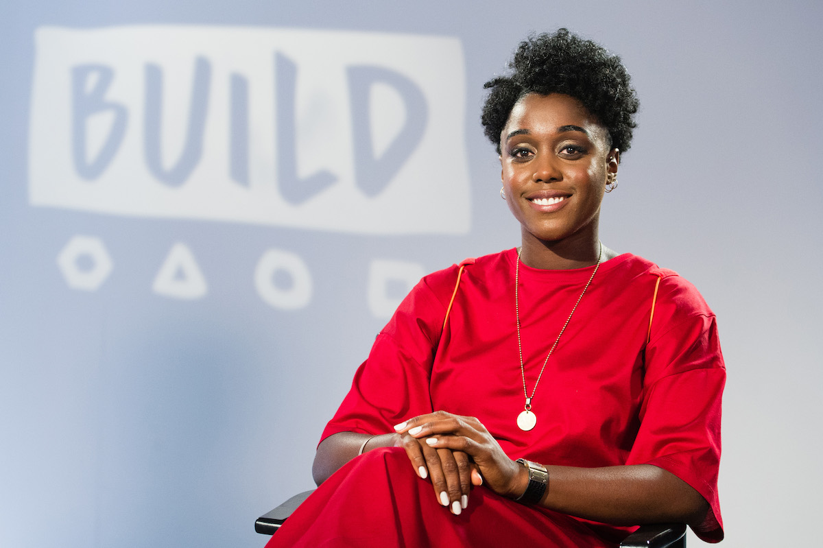 Lashana Lynch speaks during a BUILD event at AOL London on July 13, 2017 in London, England.