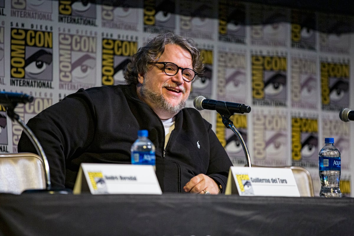 Producer Guillermo del Toro of "Scary Stories To Tell In The Dark" speaks on stage at Horton Grand Theater on July 20, 2019 in San Diego, California.  His next film is 'Nightmare Alley'.