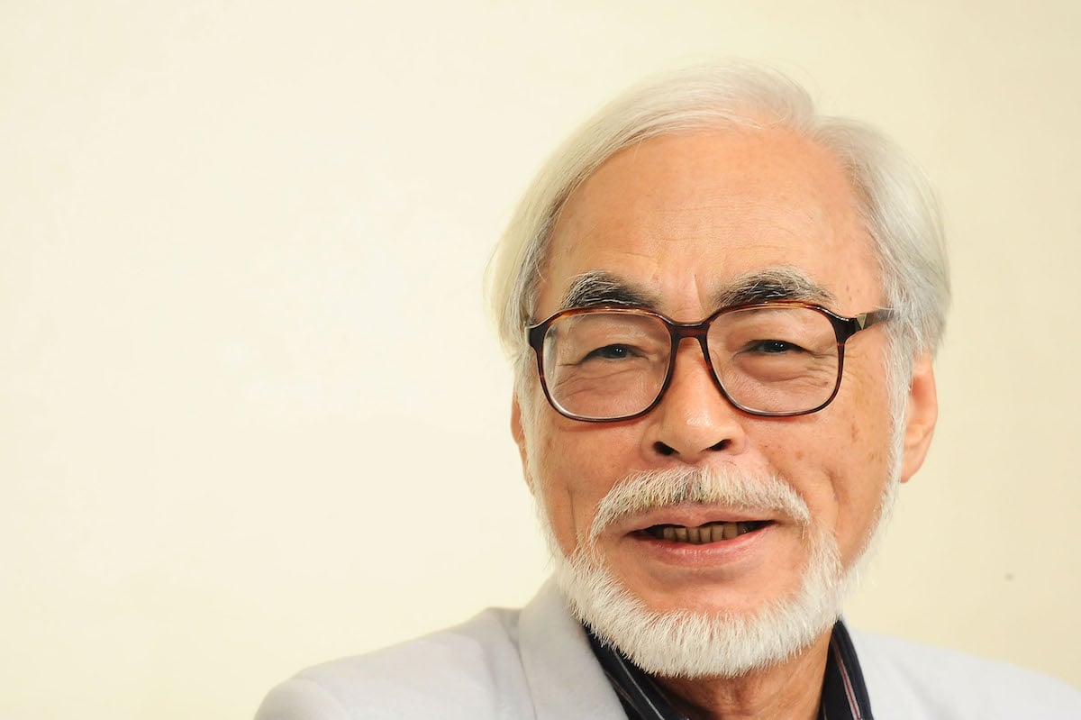 Hayao Miyazaki white background