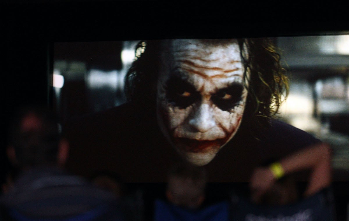 Heath Ledger as The Joker in The Dark Knight