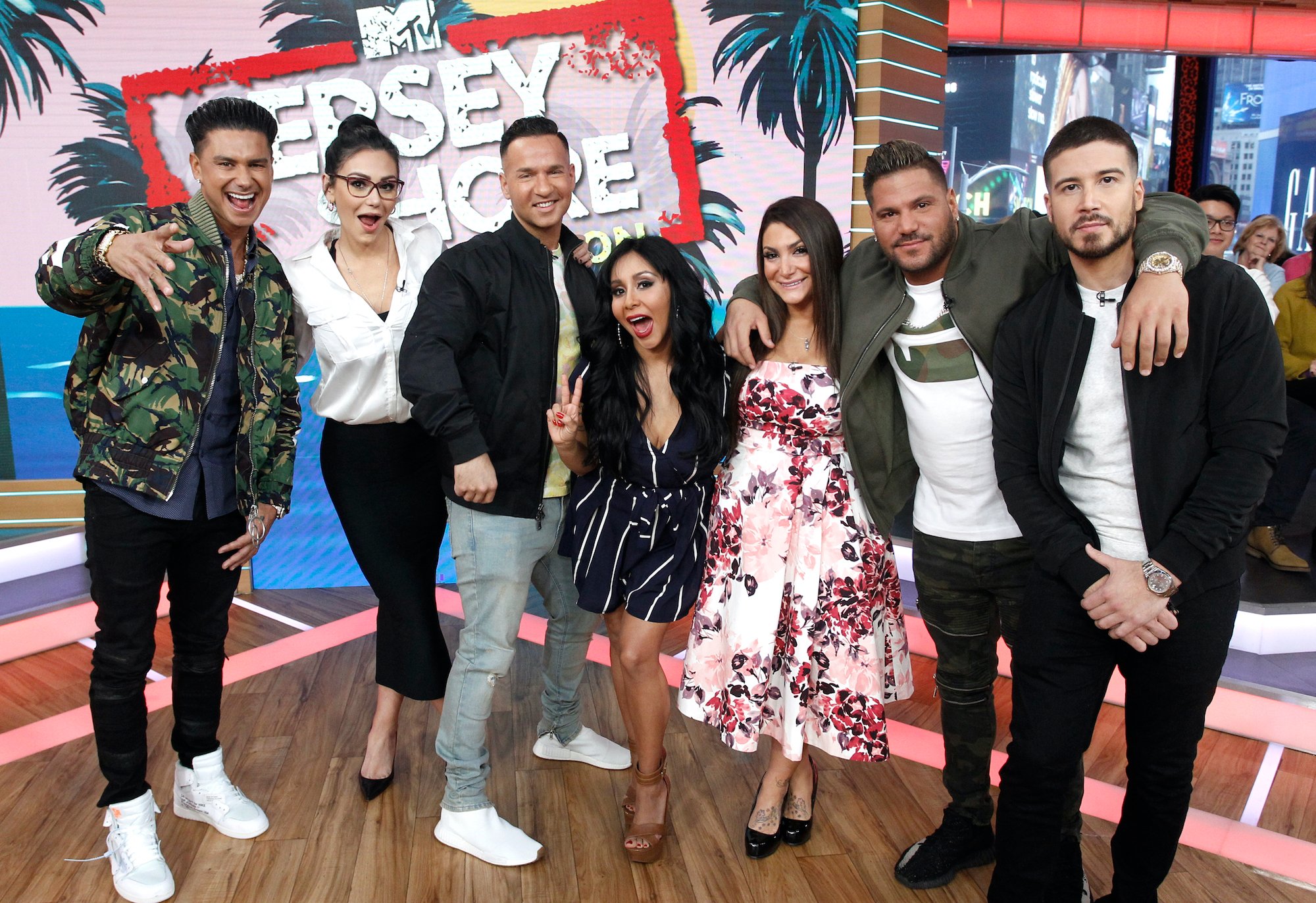 The cast of "Jersey Shore" are guests on "Good Morning America," Tuesday, March 27, 2018