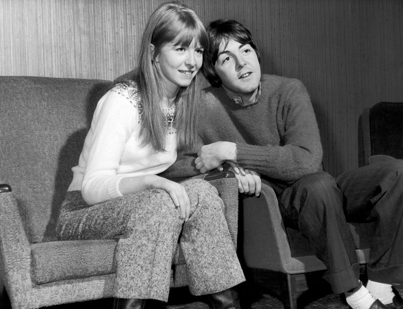 Jane Asher and Paul McCartney in Scotland in 1967.