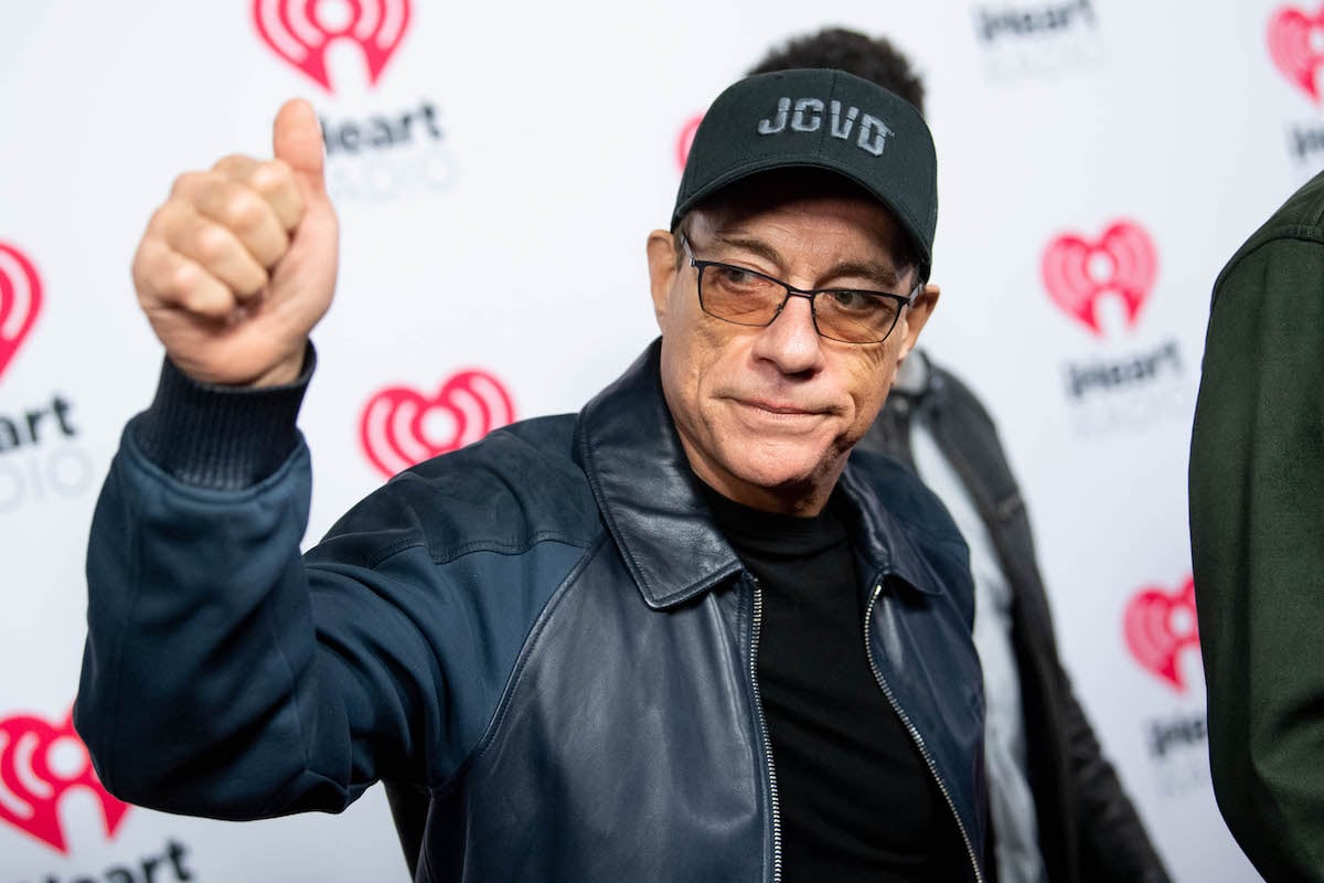 Jean-Claude Van Damme wearing black