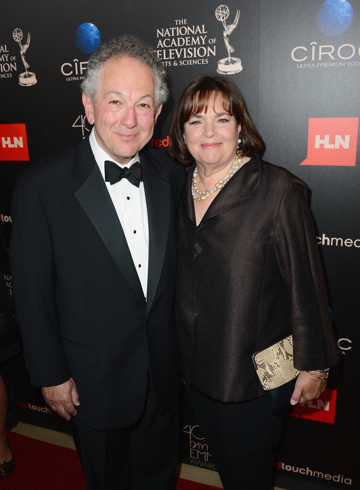 Jeffrey Garten and Ina Garten smile as they pose together at the 2013 Daytime Emmy Awards