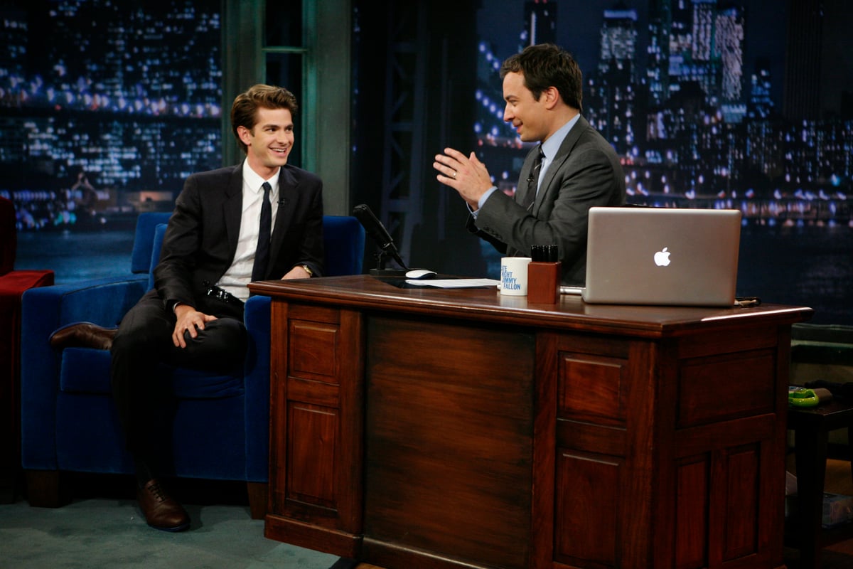 Andrew Garfield and Jimmy Fallon on 'Late Night with Jimmy Fallon''