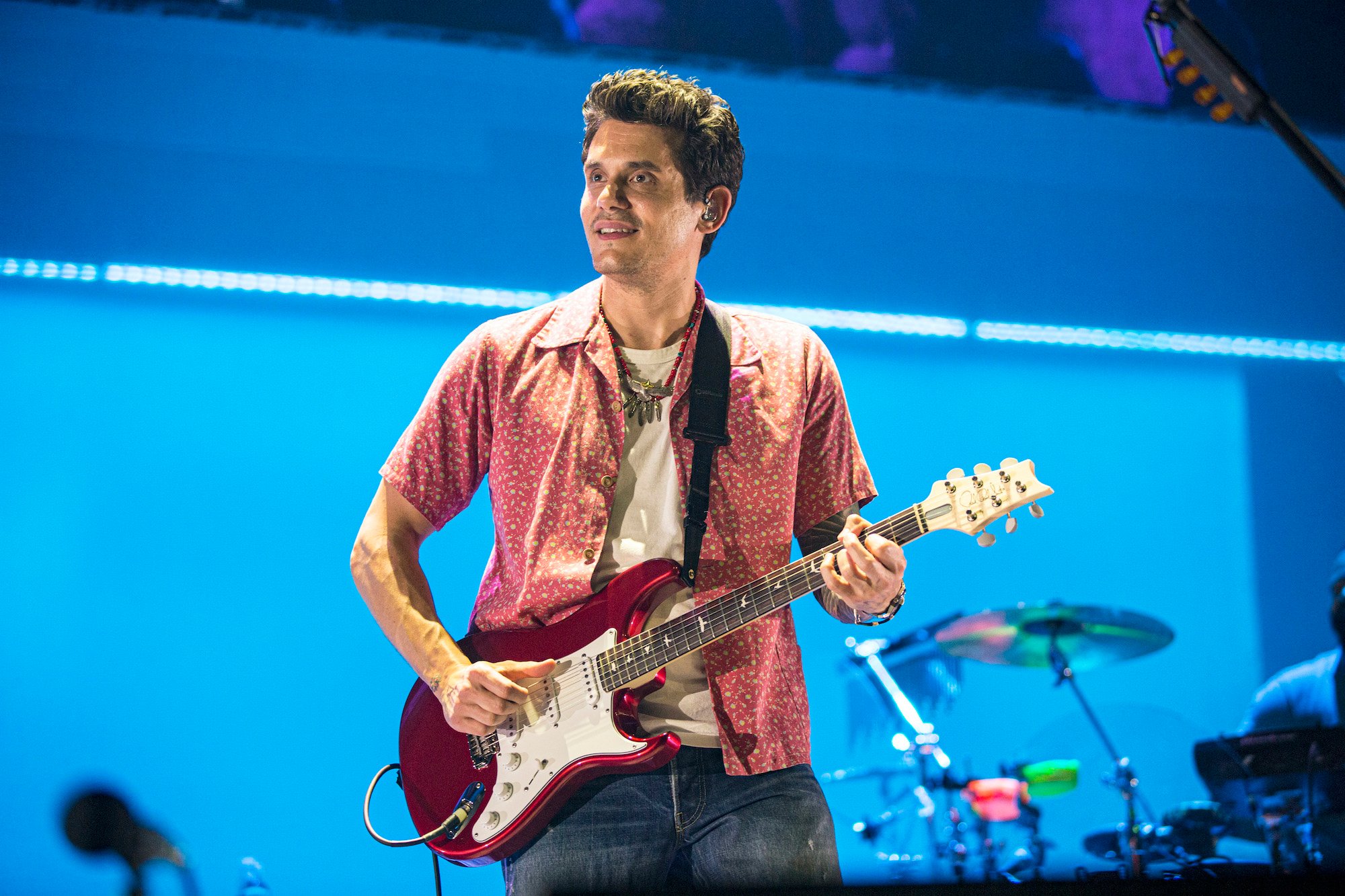 John Mayer performing on stage