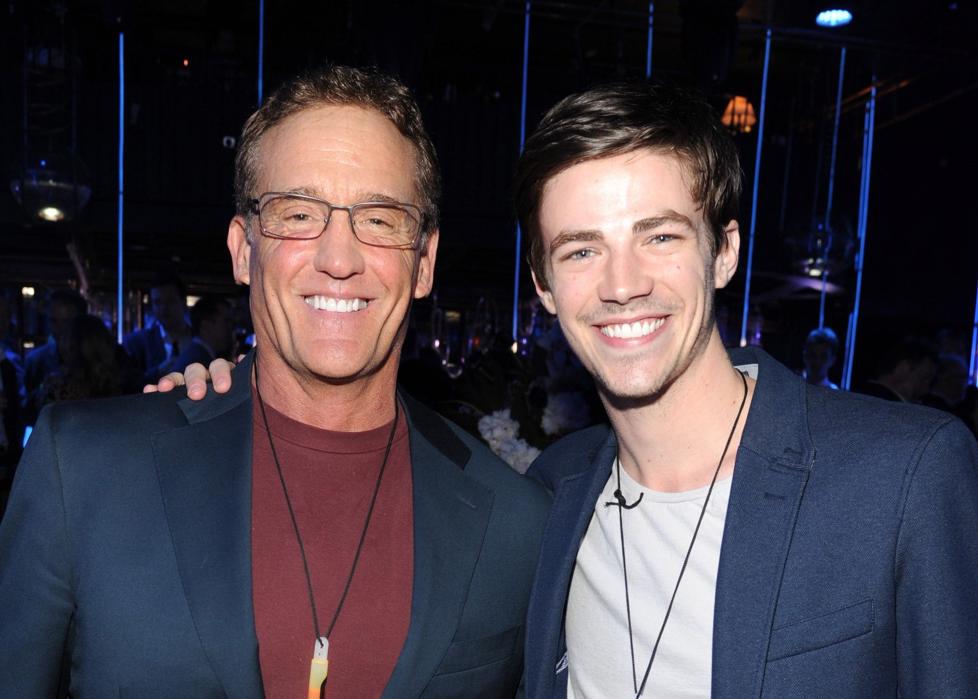 John Wesley Shipp and Grant Gustin