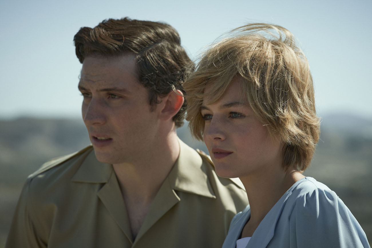 Josh O'Connor and Emma Corrin as Princess Diana in 'The Crown.'