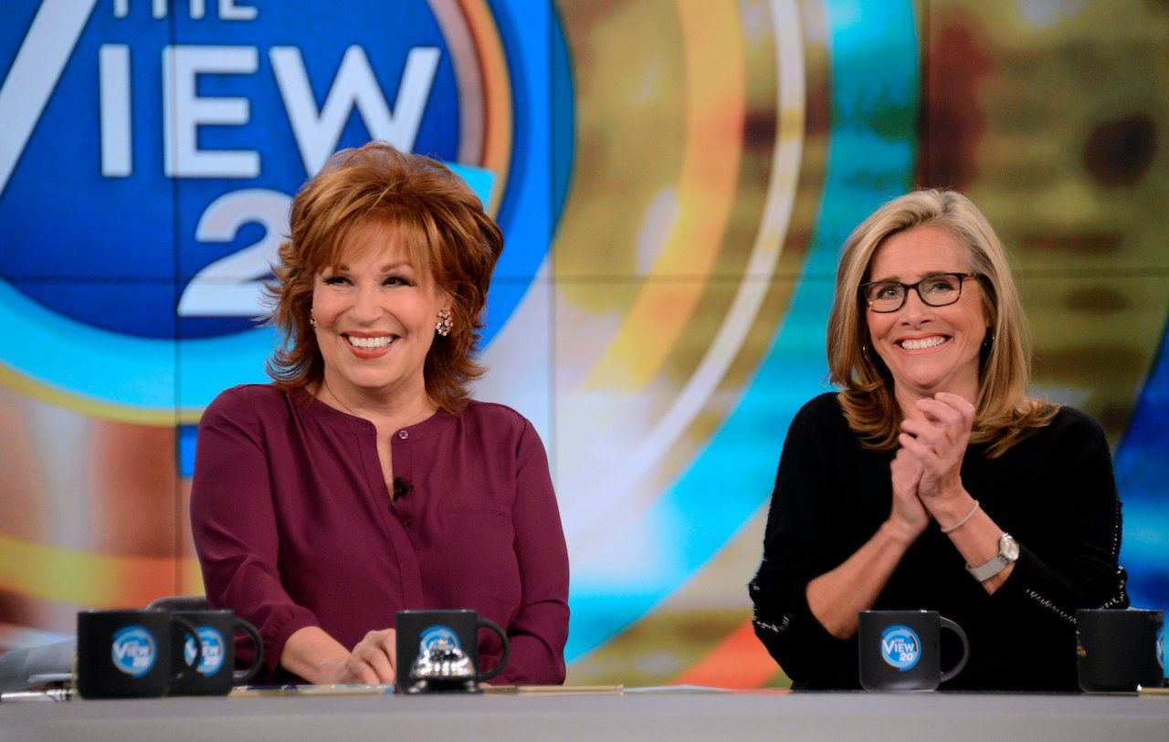Joy Behar and Meredith Vieira on the set of 'The View'
