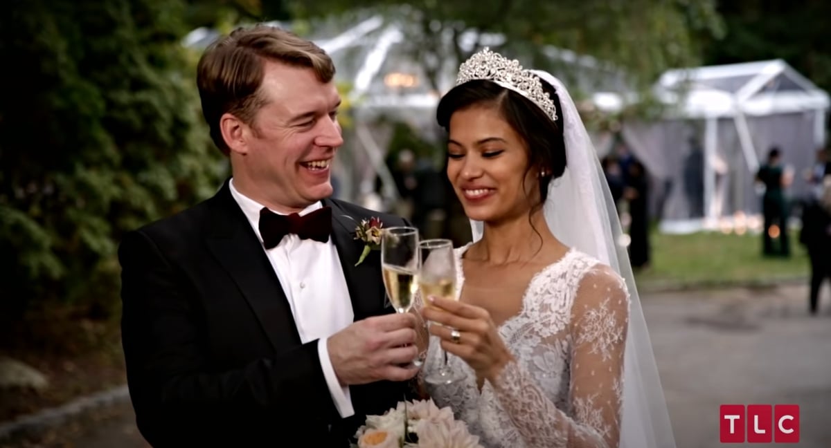 Juliana Custodio and Michael Jessen on '90 Day Fiancé' Season 7 getting married and toasting with Champagne