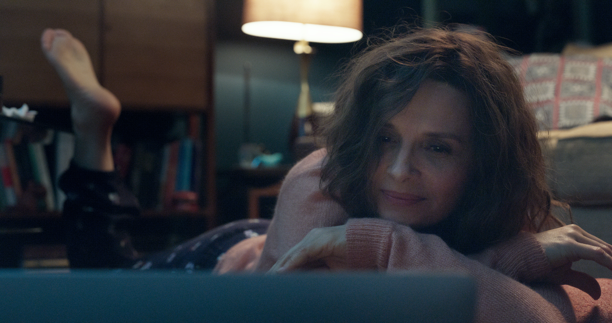 Juliette Binoche on the computer in 'Who You Think I Am'