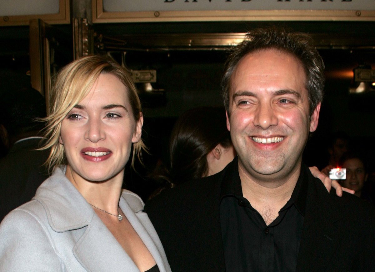 Kate Winslet and Sam Mendes smiling