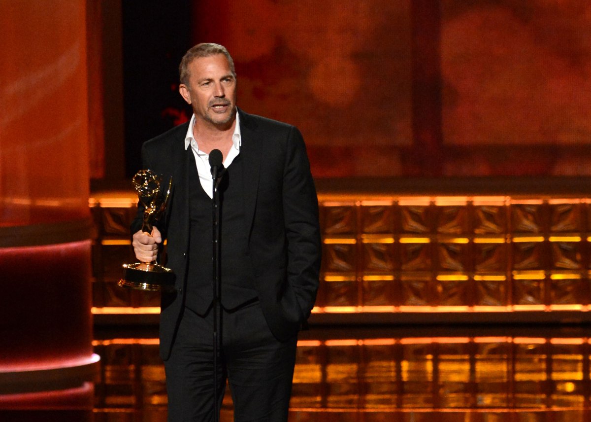 Kevin Costner accepts his award onstage during the 64th Primetime Emmy Awards at Nokia Theatre L.A. Live on September 23, 2012 in Los Angeles, California. He will sit out the 2021 Emmys with no nominations for ‘Yellowstone’