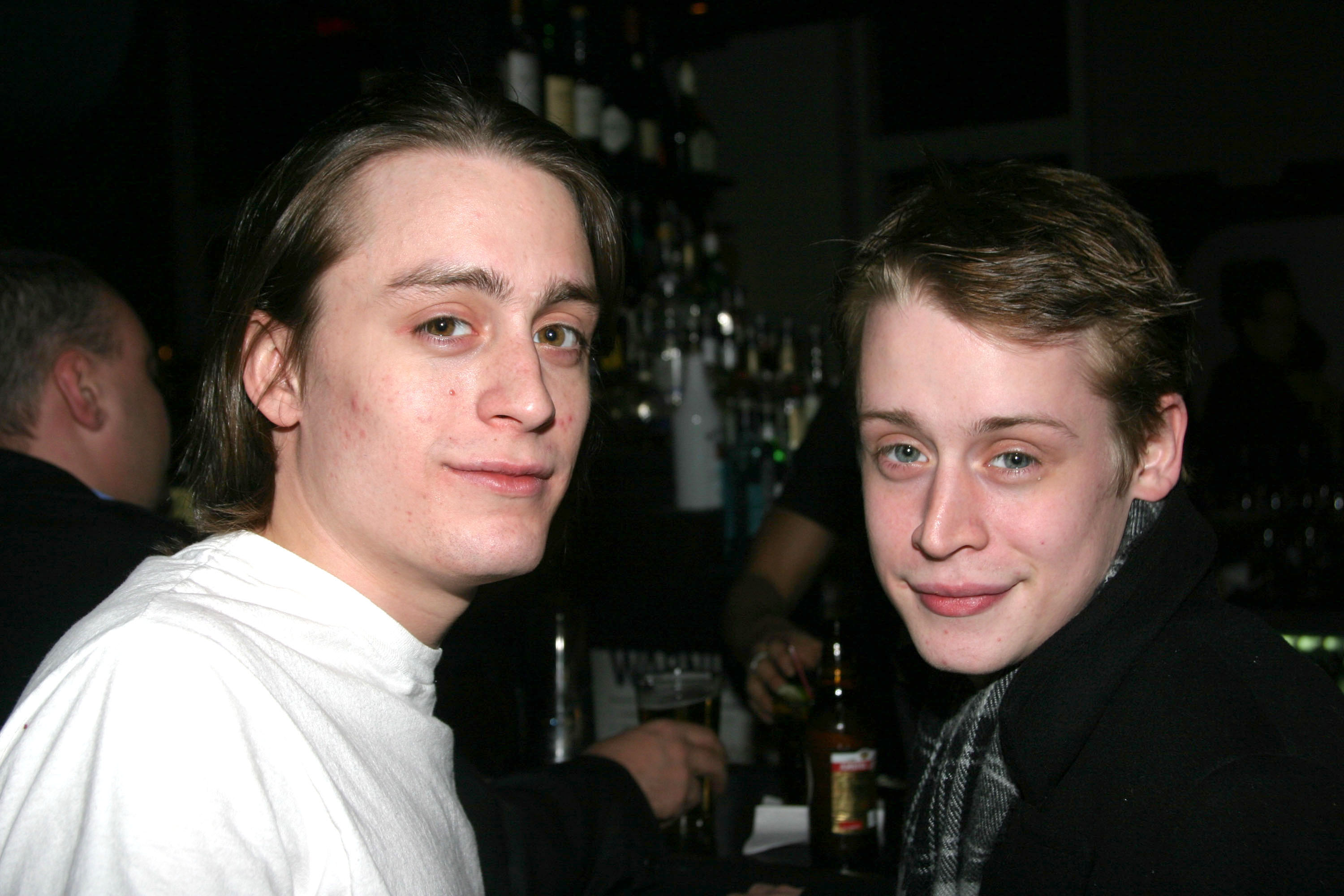 Kieran Culkin and Macaulay Culkin together in 2005.