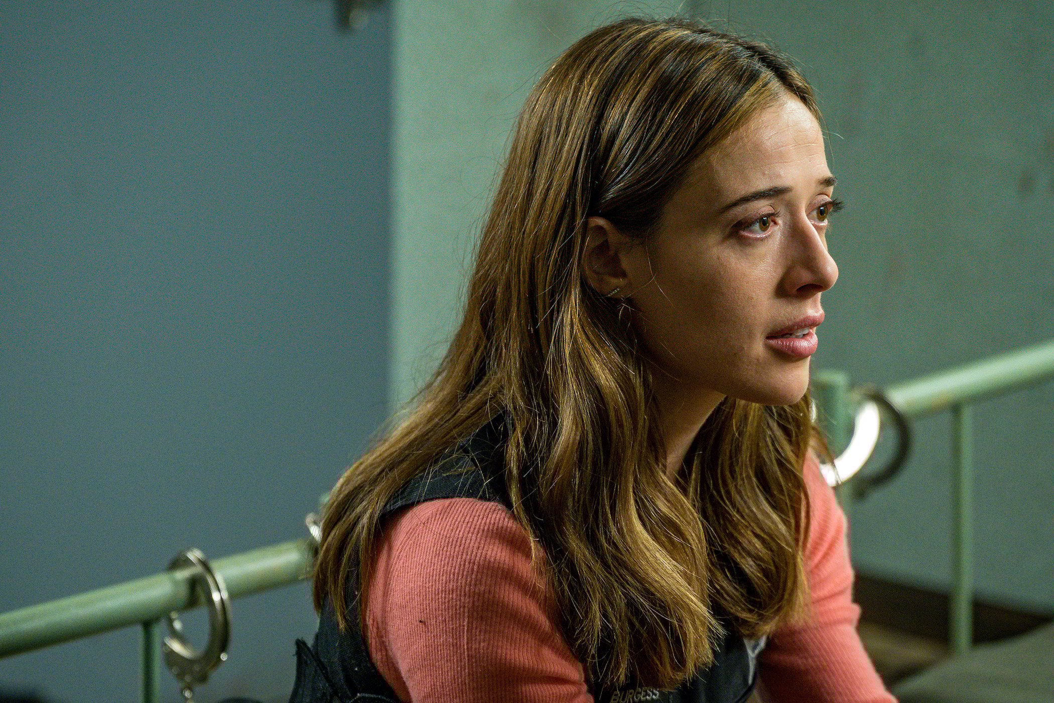 Kim Burgess from 'Chicago P.D.' Season 9 looking upset