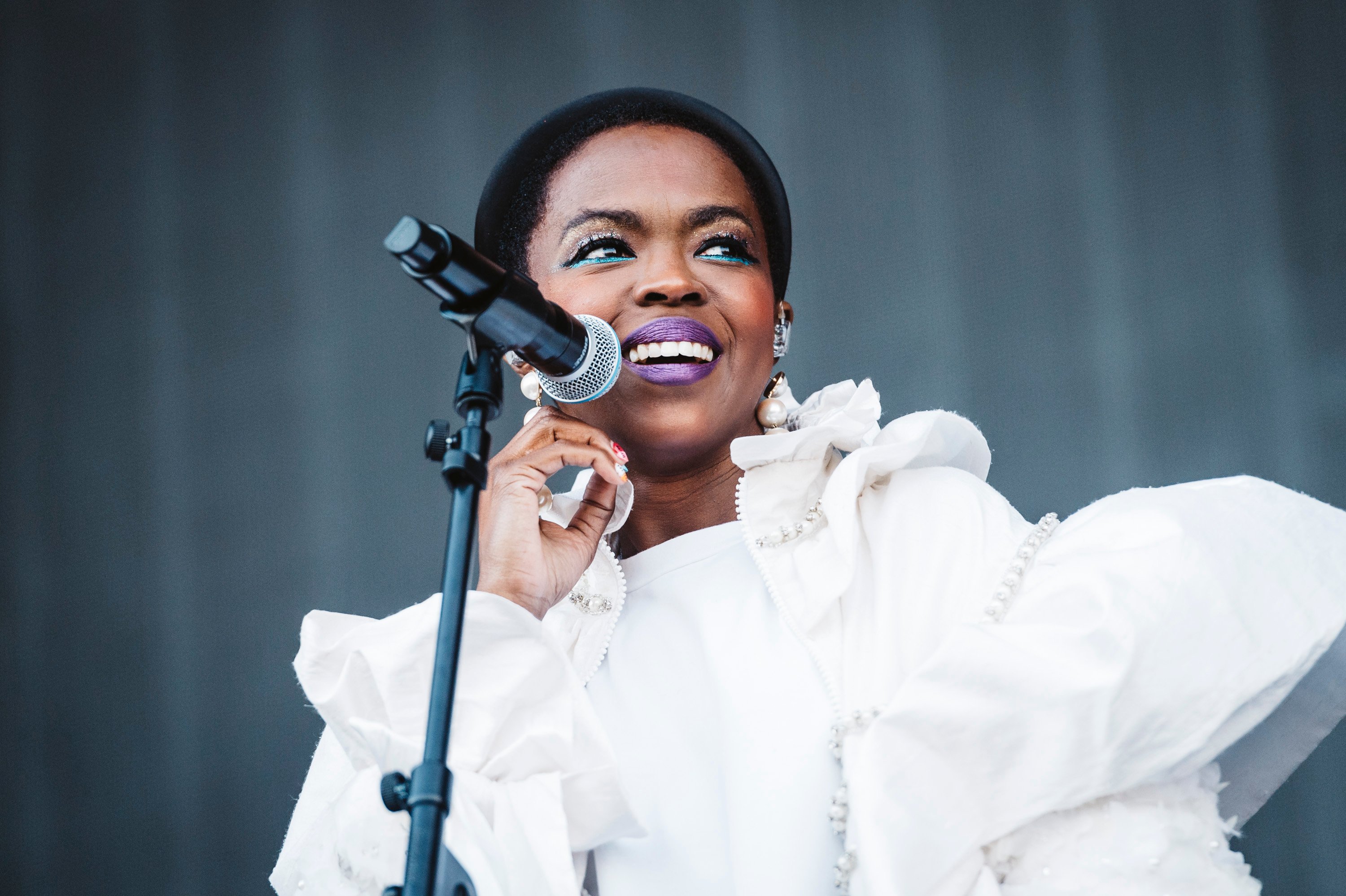 Lauryn Hill performs on stage during day 1 of Madcool Festival