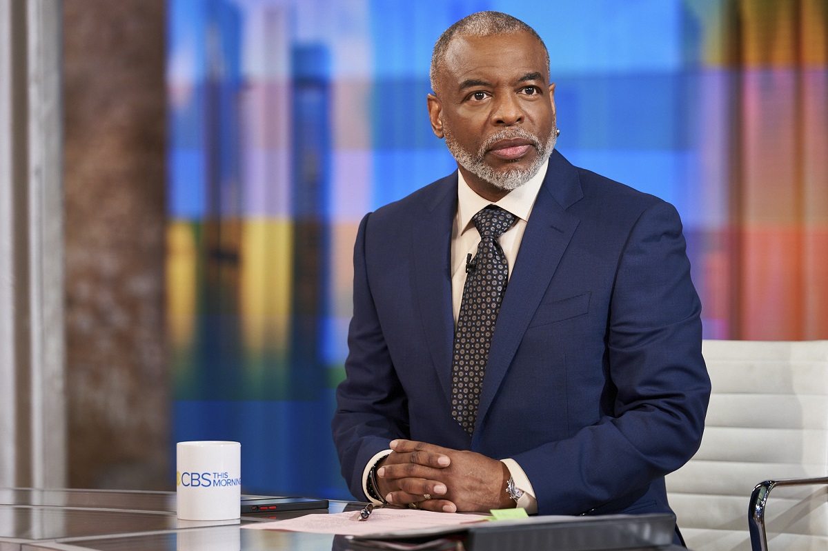 Actor LeVar Burton dressed in a blue suit during a May 2021 appearance on 'CBS This Morning.'