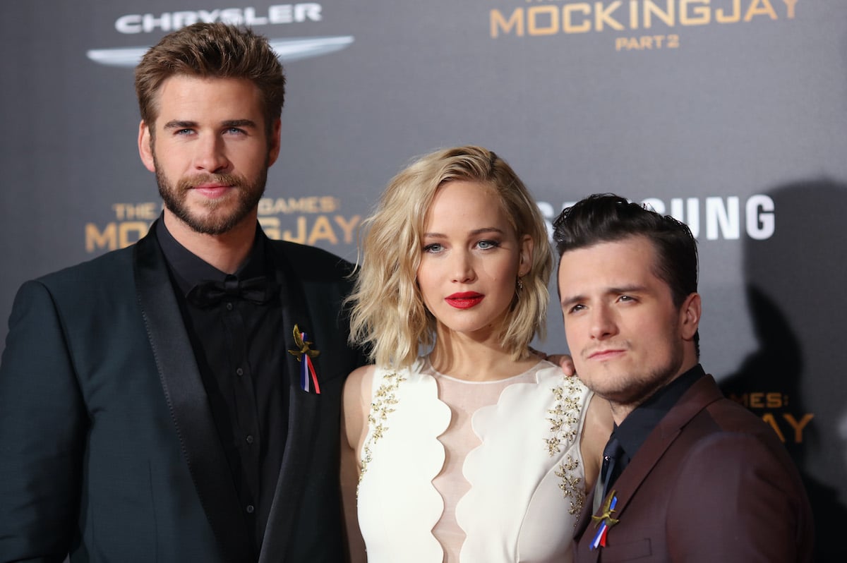 The Hunger Games cast: Liam Hemsworth, Jennifer Lawrence, and Josh Hutcherson