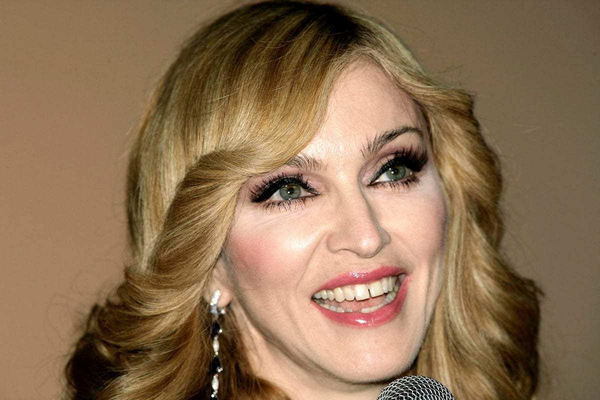 Madonna arrives at the UK TV documentary premiere of her new confessional Channel 4 documentary "I'm Going To Tell You A Secret"