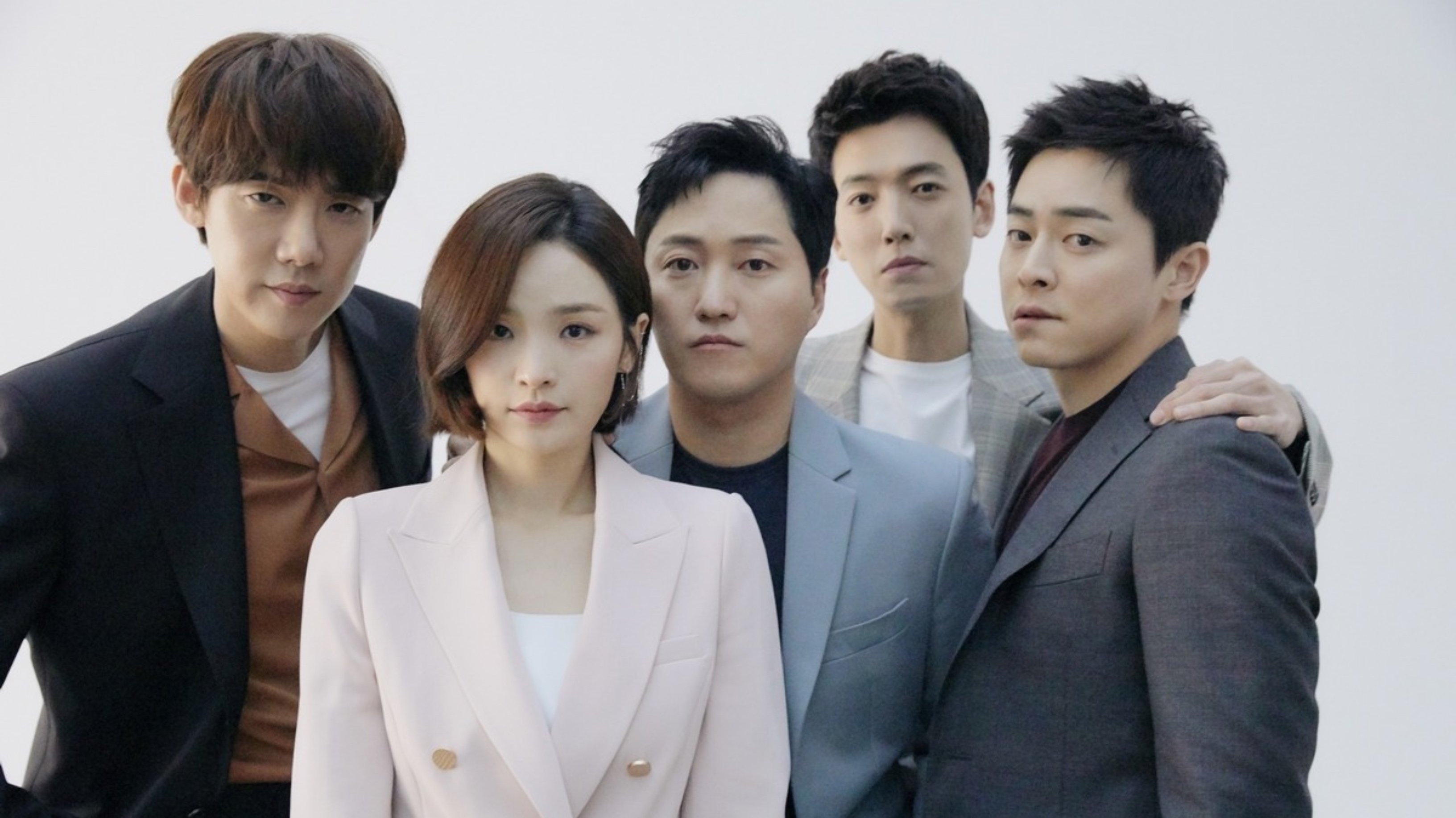 Yoo Yeon-Seok, Jeon Mi-Do, Kim Dae-Myung, Jung Kyung-Ho, Jo Jung-Sok 'Hospital Playlist' wearing suits in photoshoot
