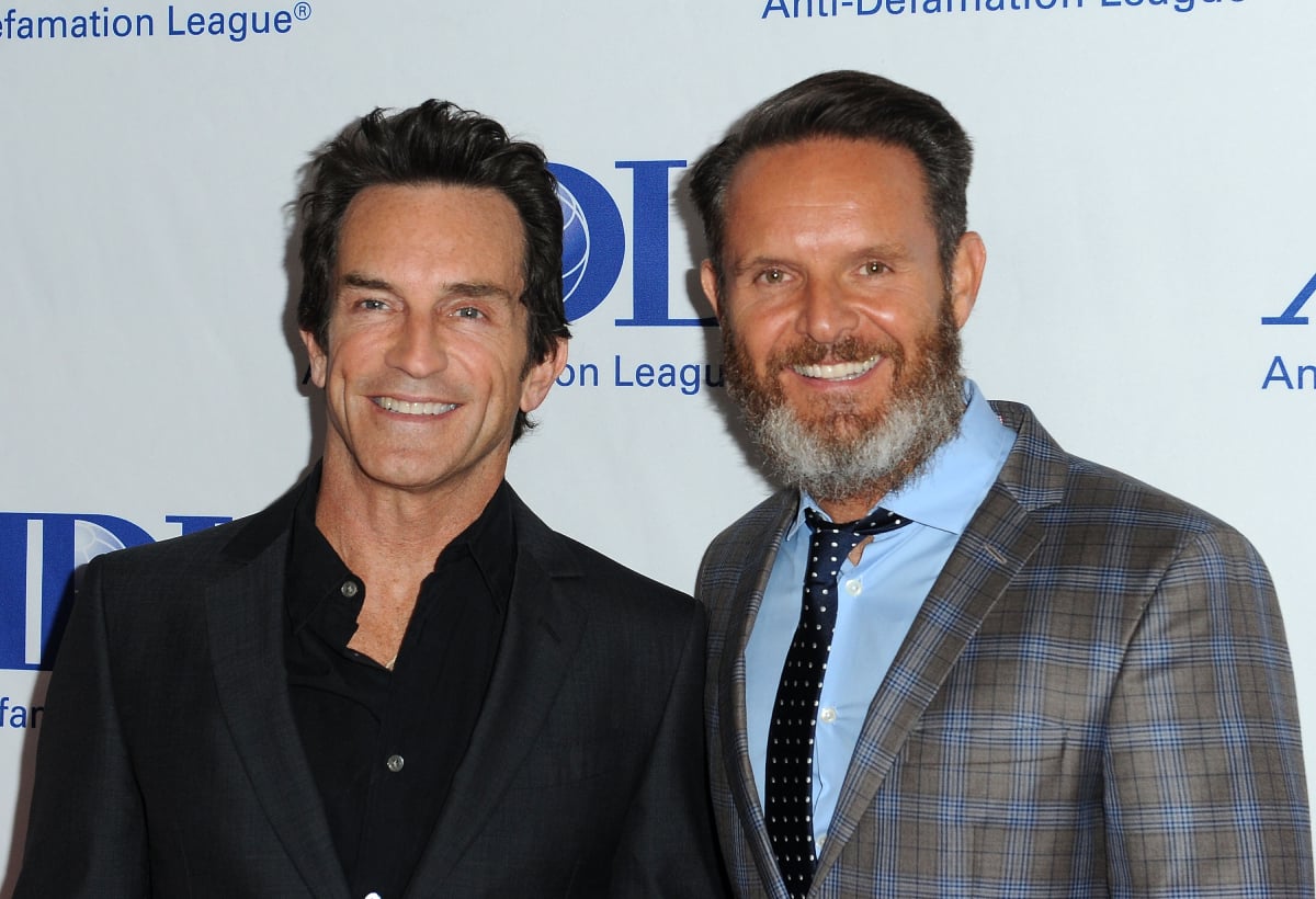 Mark Burnett with ‘Survivor’ host Jeff Probst at the Anti-Defamation League Honors Roma Downey And Mark Burnett at The Beverly Hilton Hotel on May 8, 2014 in Beverly Hills, California