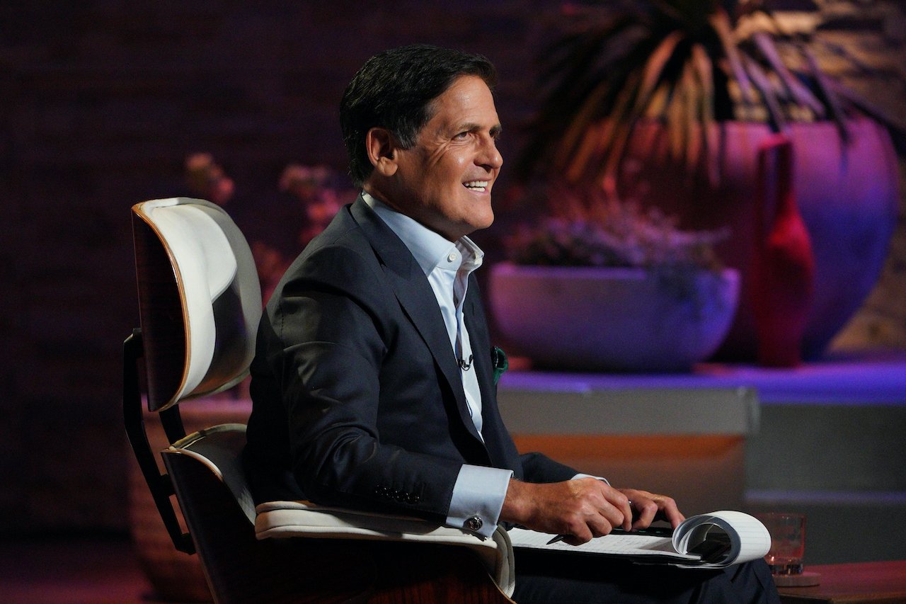 Mark Cuban on the set of 'Shark Tank'