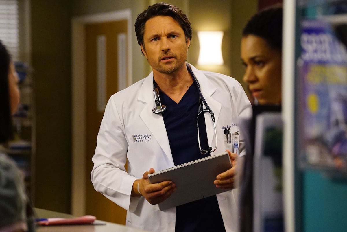 Martin Henderson looks shocked as Dr. Nathan Riggs on Greys Anatomy