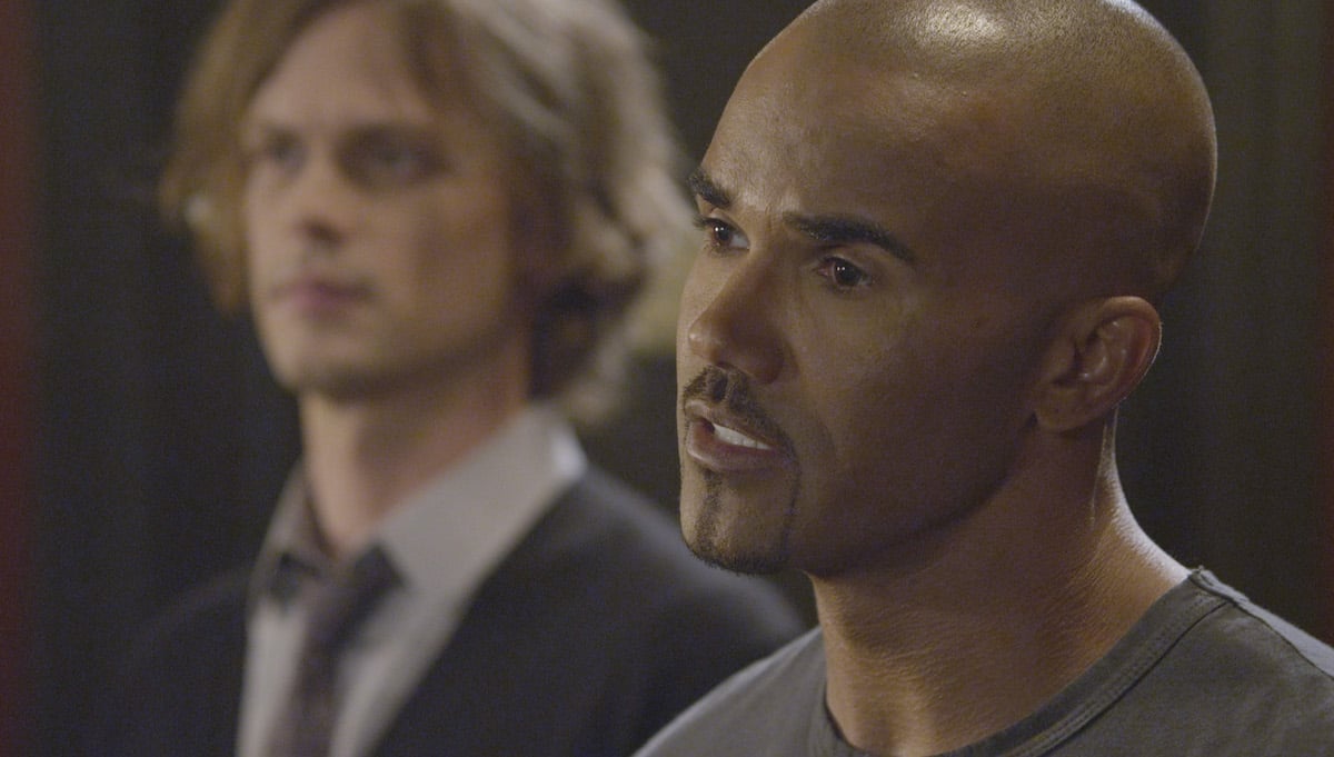 Matthew Gray Gubler and Shemar Moore in 'Criminal Minds'