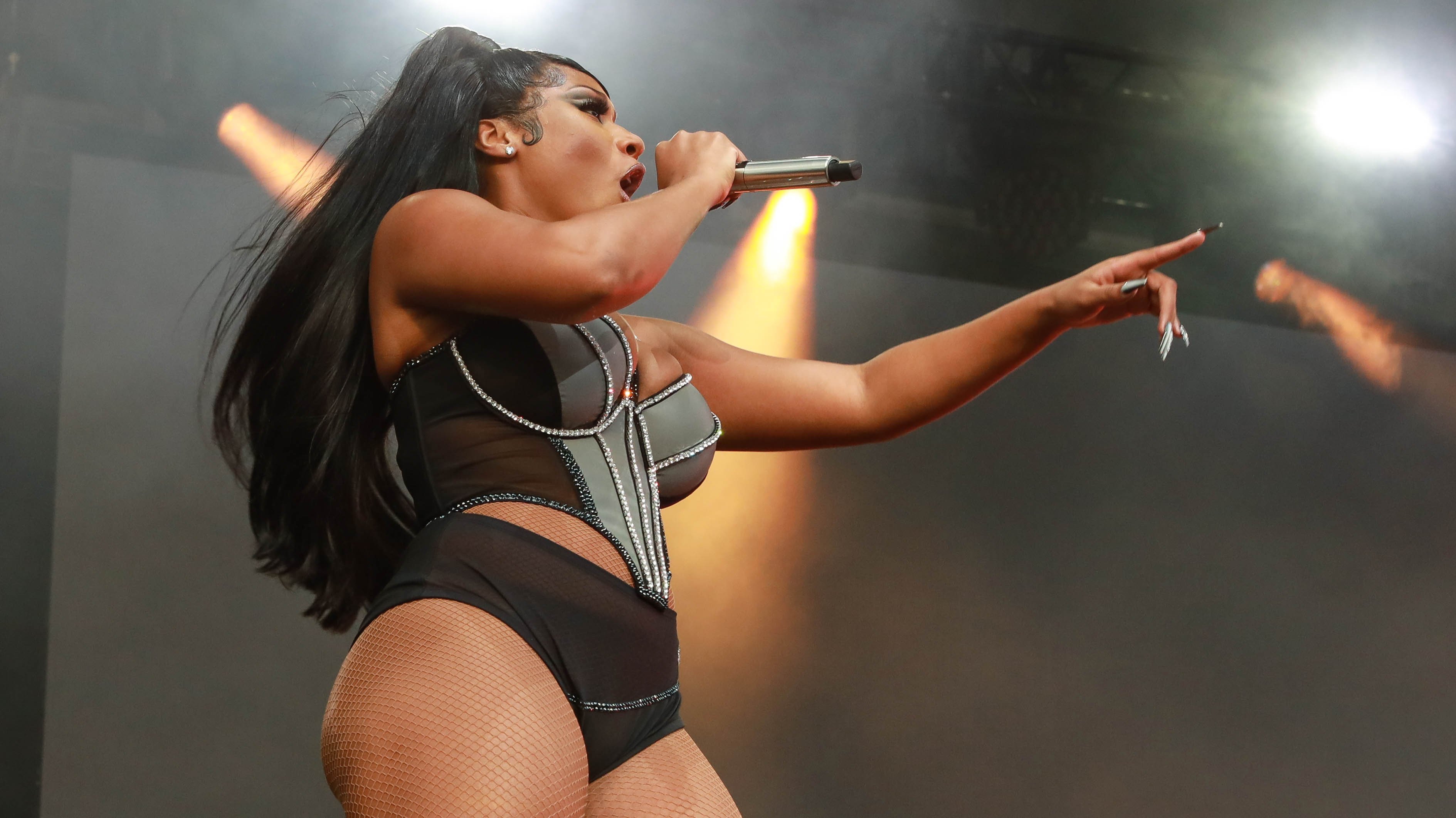 Megan Thee Stallion performs during the Governors Ball 2021 at Citi Field