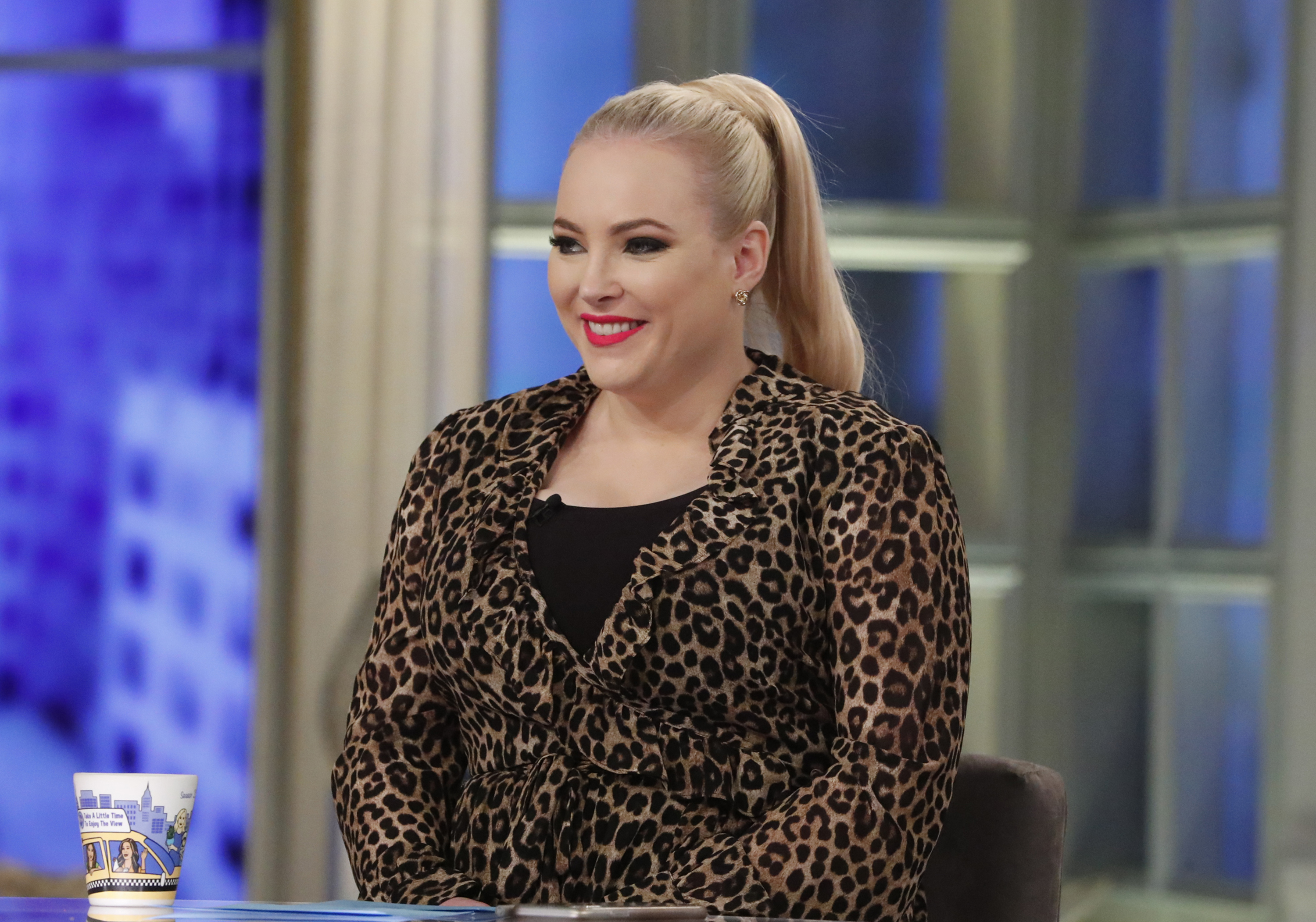 Meghan McCain on the set of 'The View' 