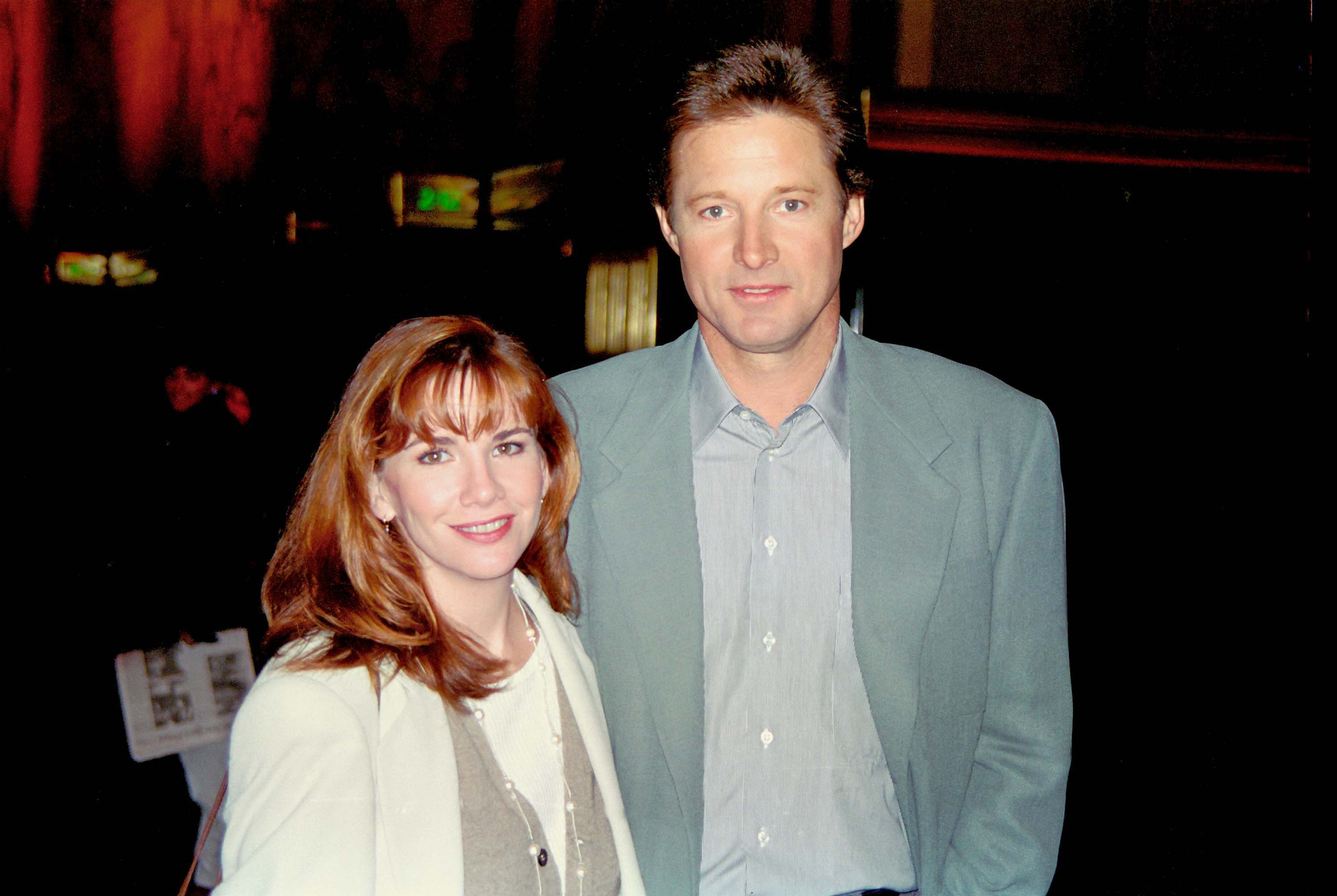 Melissa Gilbert and Bruce Boxleitner attending an event together in the 1990s.