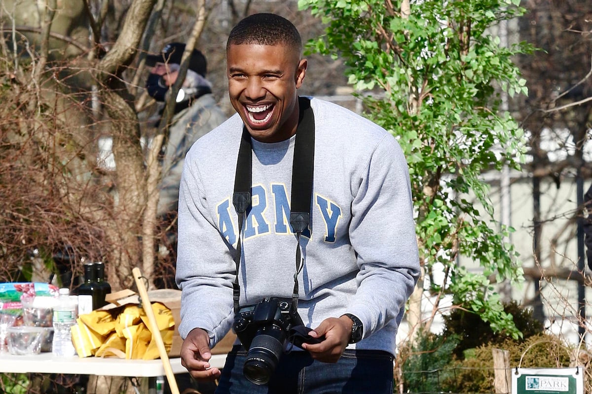 Michael B. Jordan with a camera