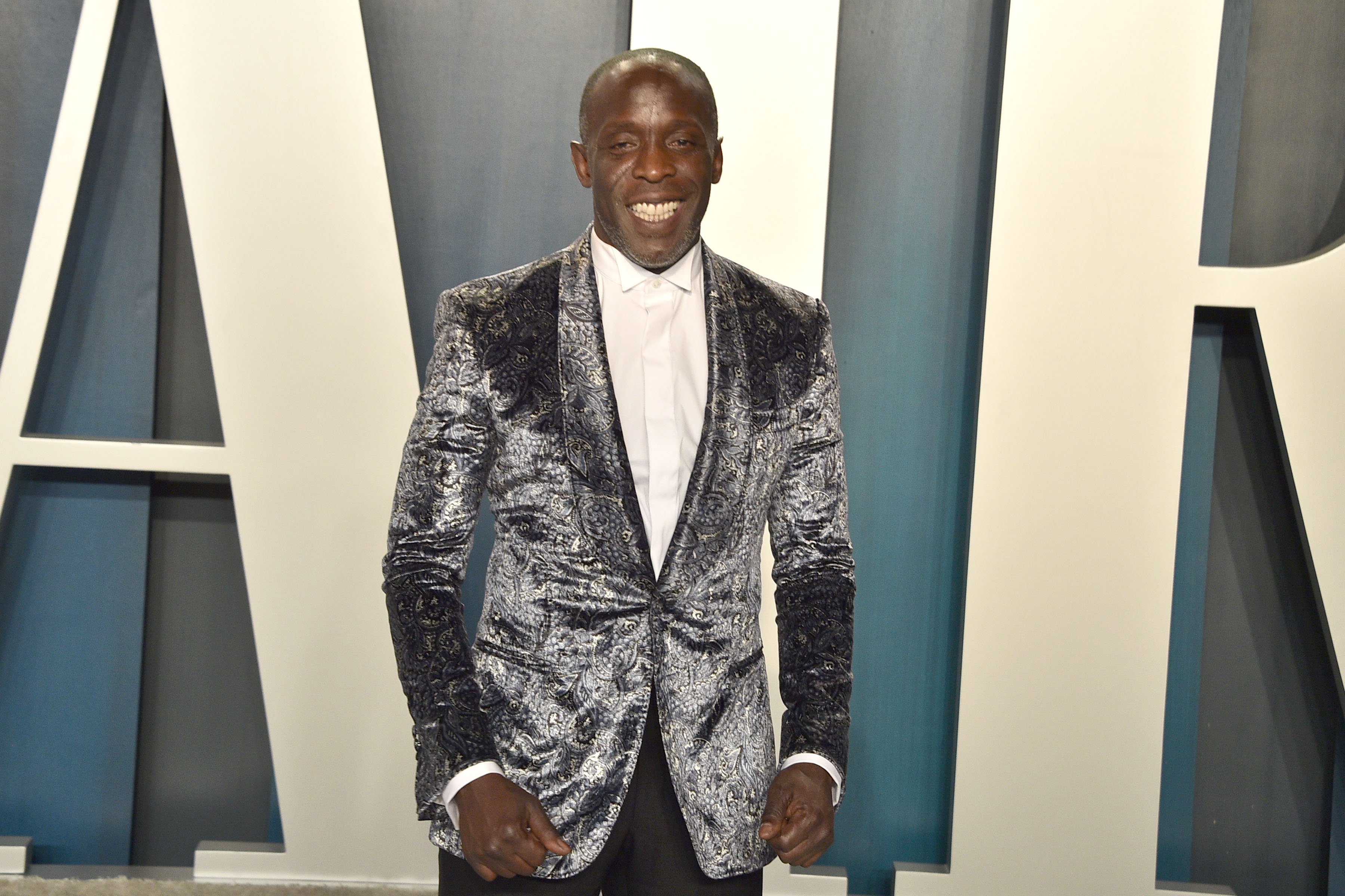 Michael K. Williams smiles at the camera at the 2020 Vanity Fair Oscar Party